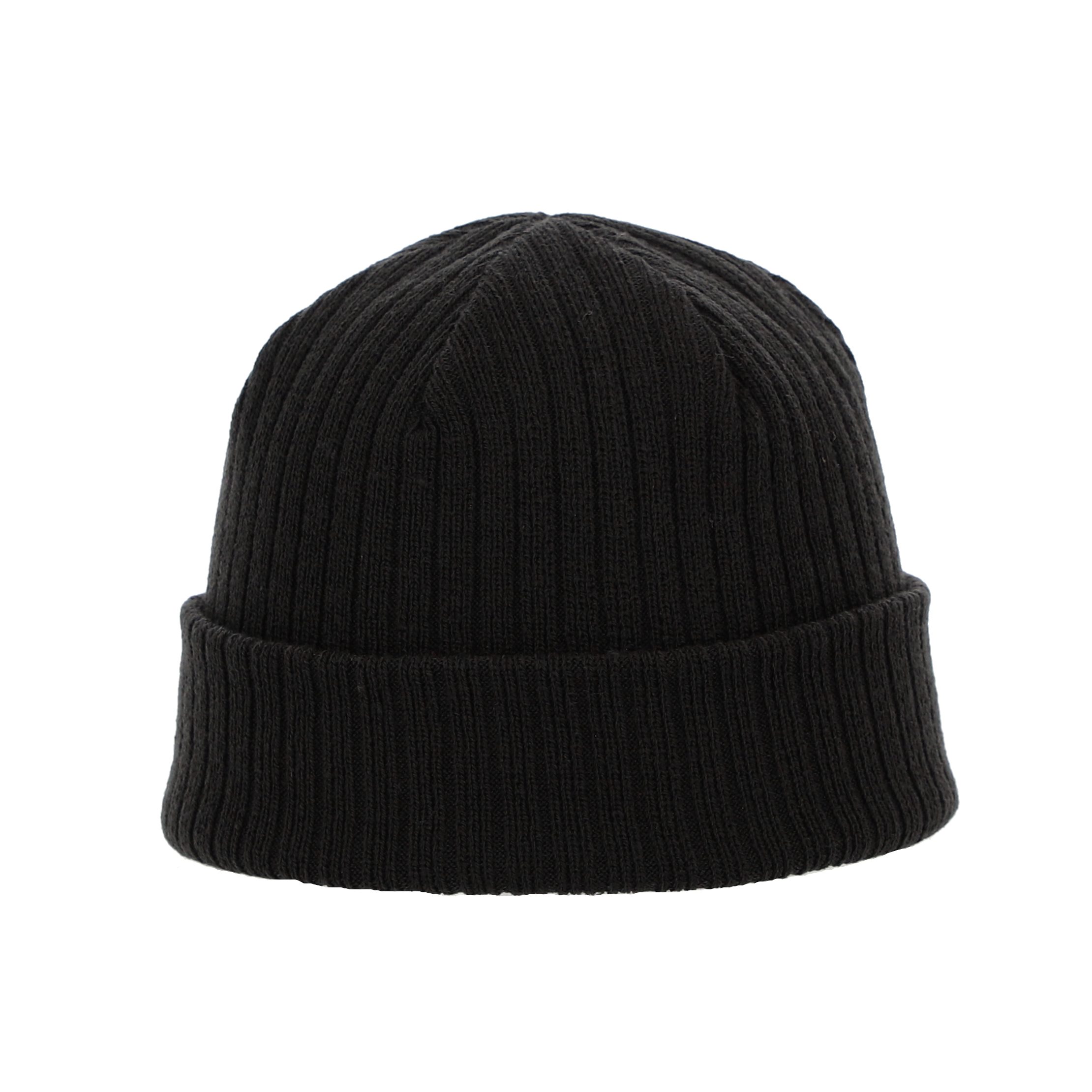 halsüberkopf Accessoires Strickmütze Beanie mit Rippe individuell tragbar!