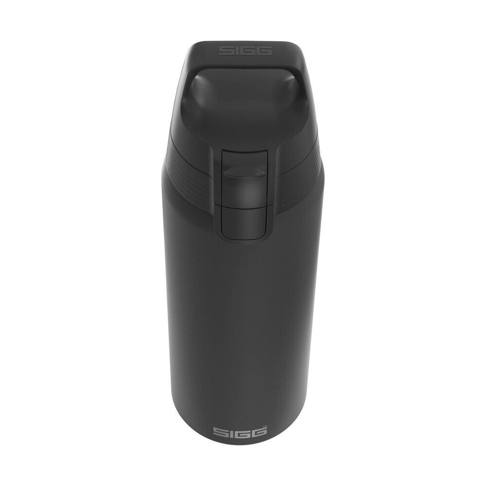 Sigg Trinkflasche Trinkflasche 1,0 l Shield One Black, Trinkflasche, Ø8cm, Edelstahl 18/8, schwarz