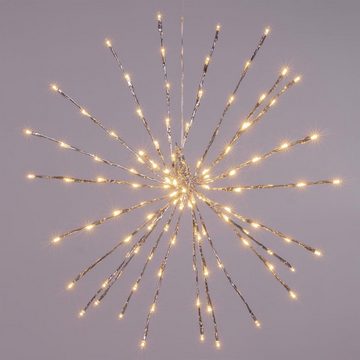 Nipach LED Stern LED Weihnachtsstern warm weiß 120 LED'S 60 cm Timer Weihnachtsstern