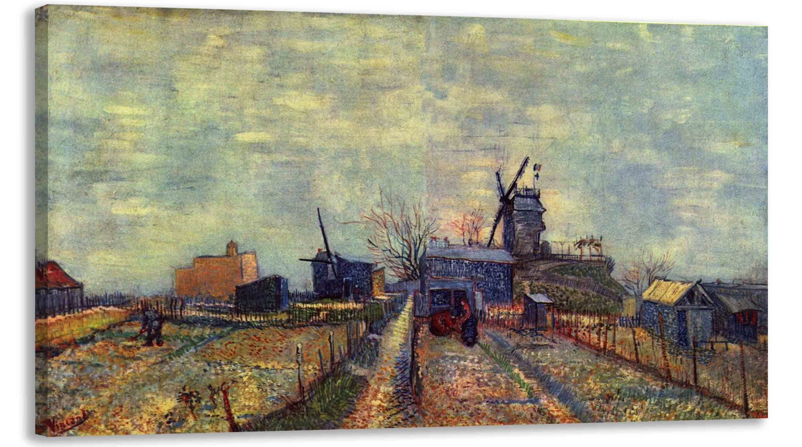 Leinwando Gemälde Gemälde Mittelalterlische Farm Klassisch Modernes Bild zum aufhängen