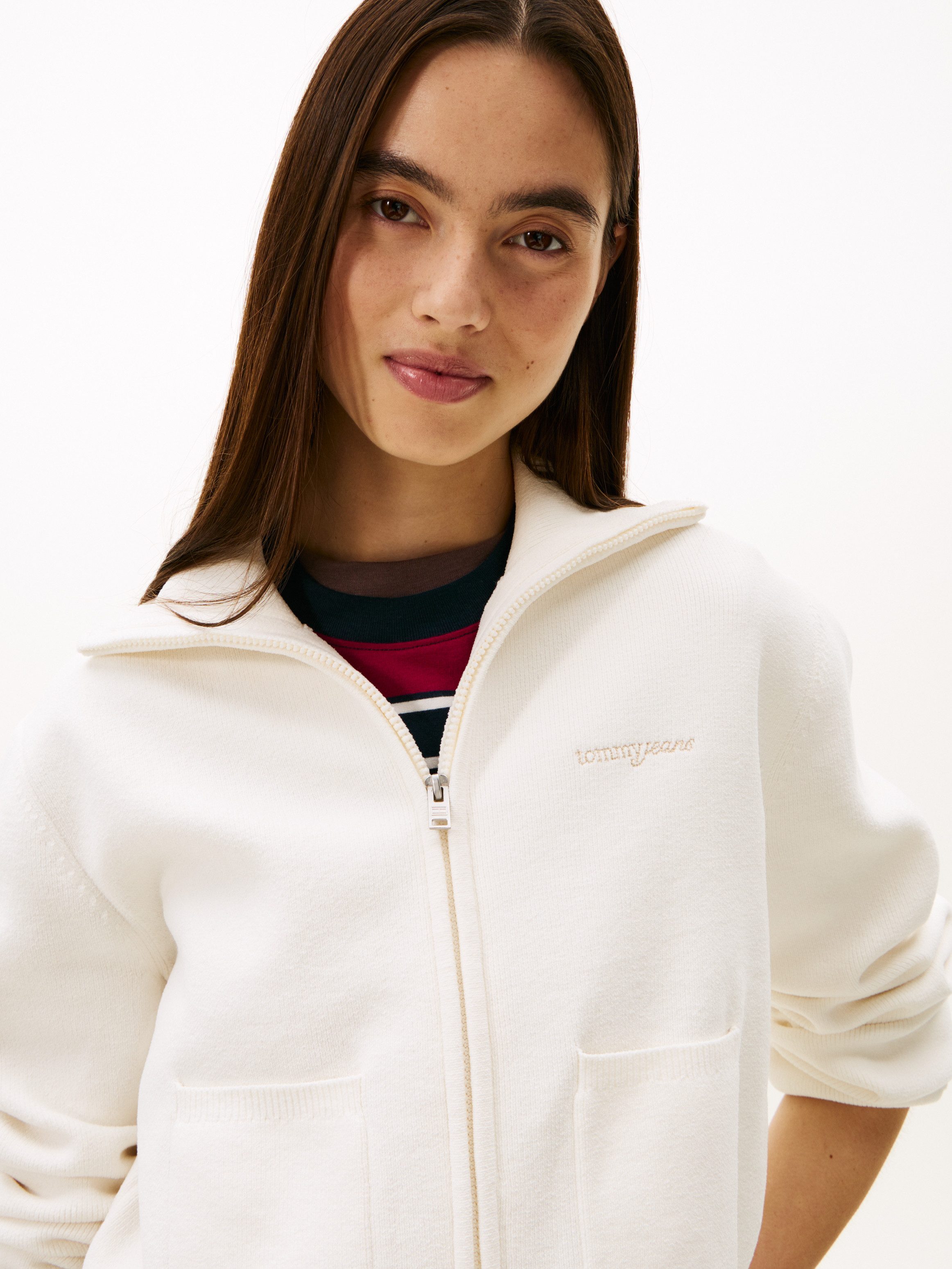 Tommy Jeans Strickjacke TJW COZY SCRIPT CARDIGAN