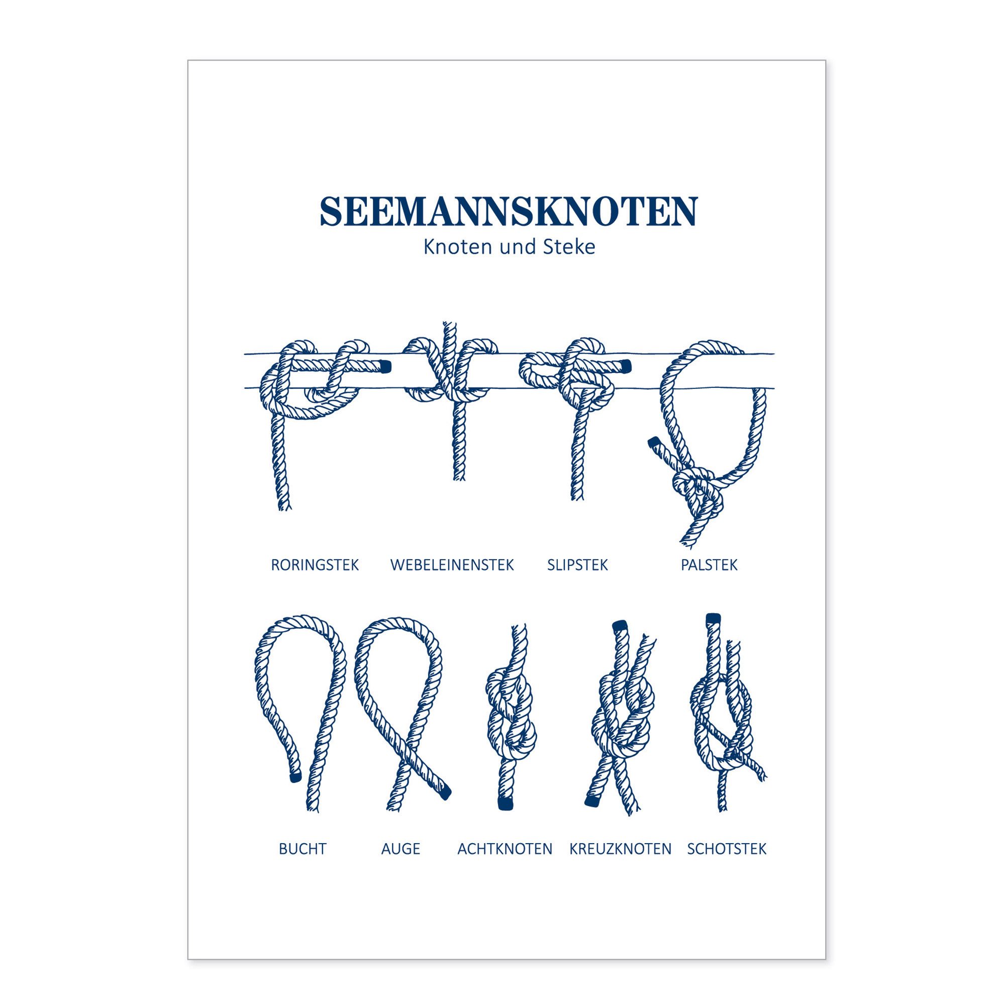 Postkarte Postkarte Seemannsknoten