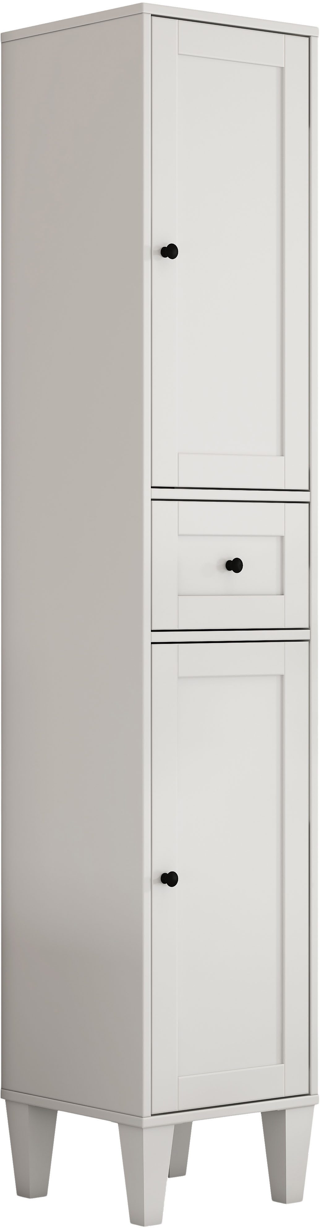 welltime Hochschrank AMSTERDAM Badschrank Breite 35cm, 2 Türen und 1 Auszug. Reduzierter Preis € 139,99. Unverbindliche Preisempfehlung € 239,99