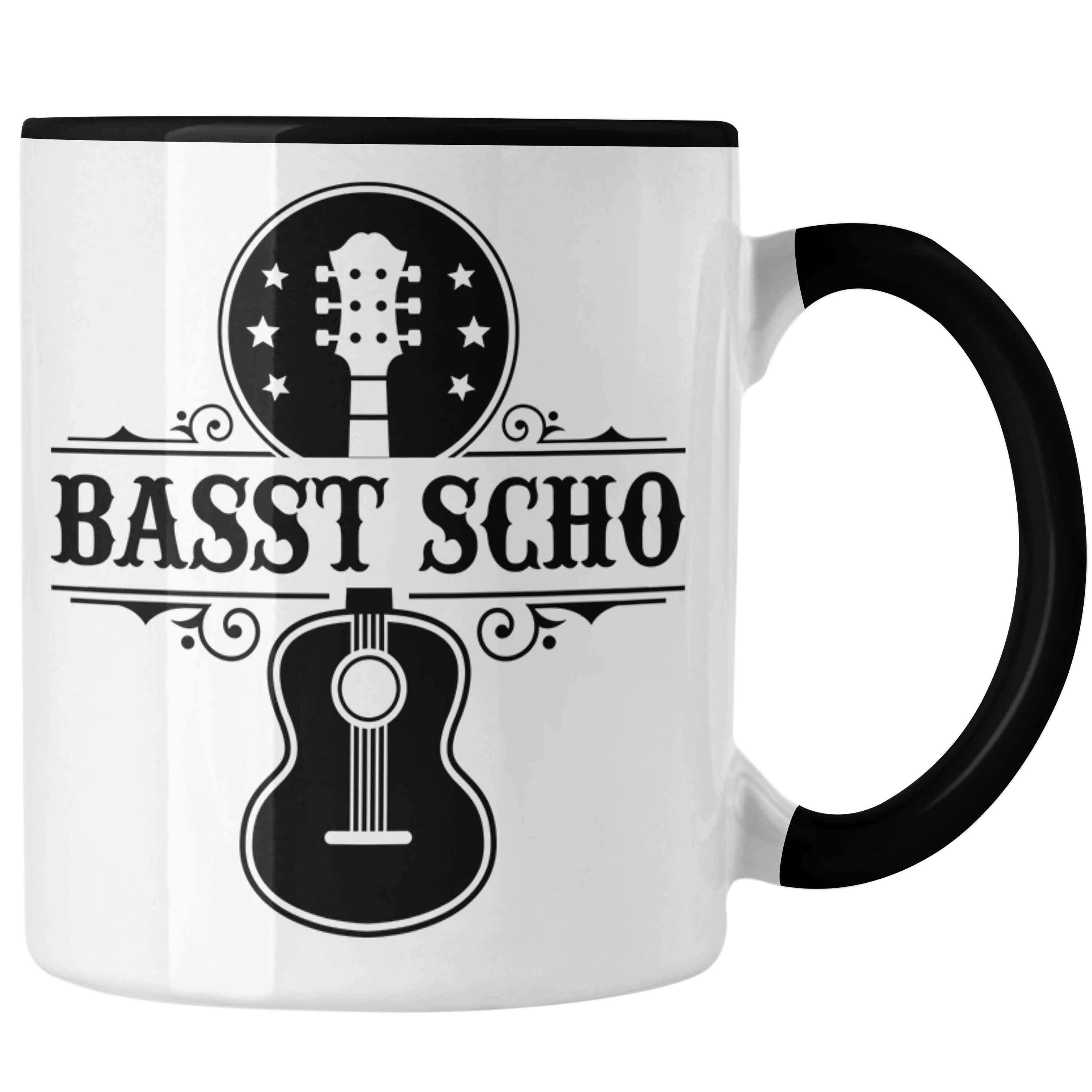 Trendation Tasse Bassist Tasse Geschenk Bass-Spieler Geschenkidee Kaffee-Becher Basst S Schwarz
