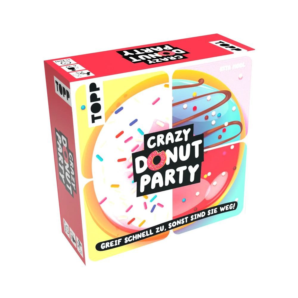 frechverlag Spiel Crazy Donut Party. Greif schnell zu, sonst sind sie weg!