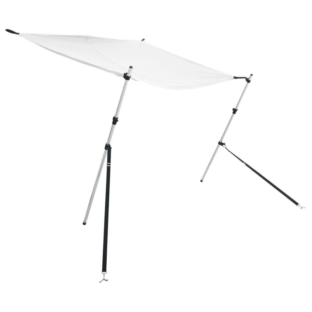 vidaXL Schutzplane T-Top-Beschattungsverlängerung Weiß 170x170x113-182,5 cm