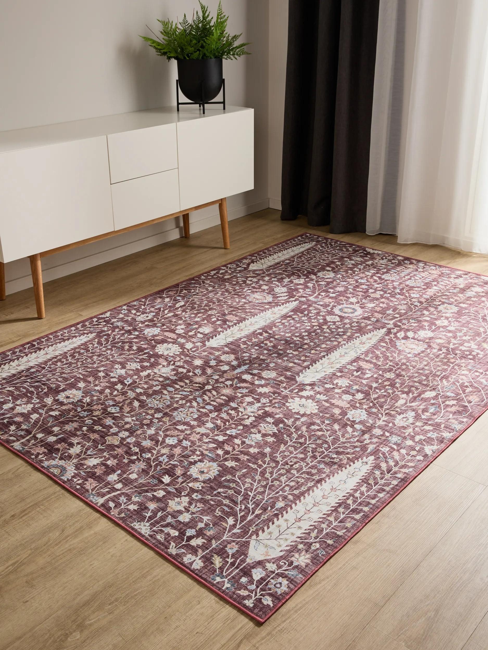 benuta Teppich George, rechteckig, Höhe: 5 mm, Vintage-Look, Kurzflor, Teppich Wohnzimmer, Schlafzimmer, Waschbar