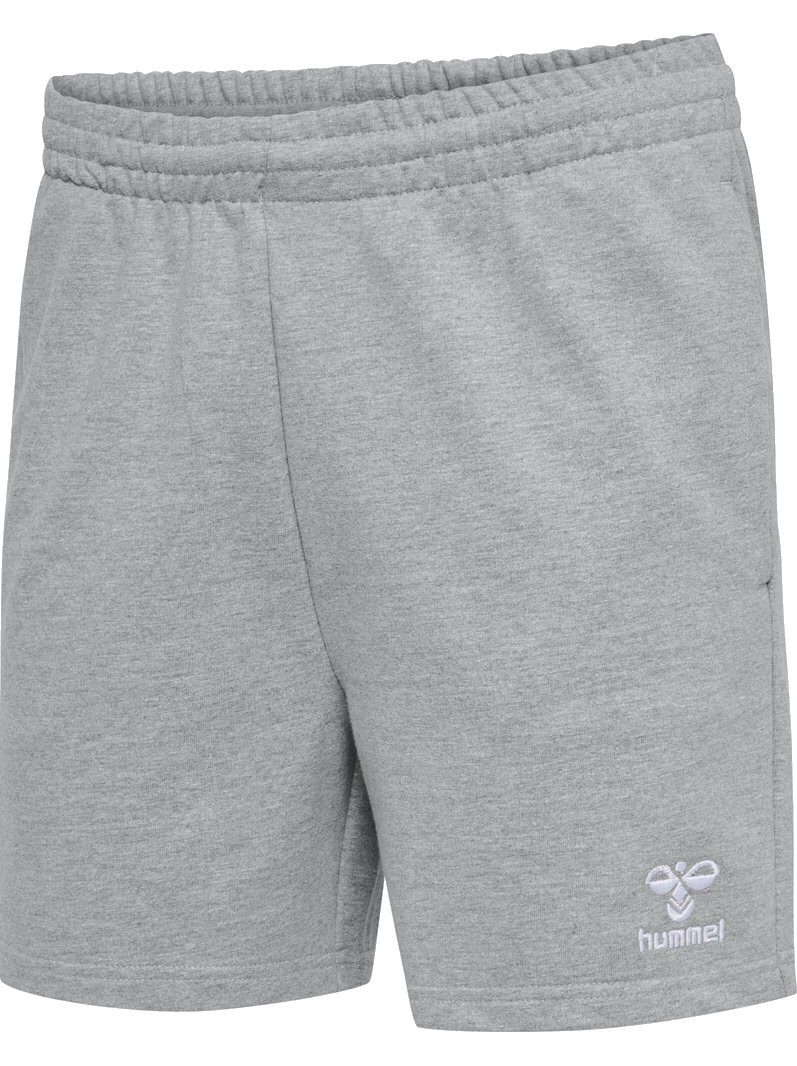 hummel Sweatshorts Freizeithose hmlGO 2.0 (Bio-Baumwolle) kurz grau Damen