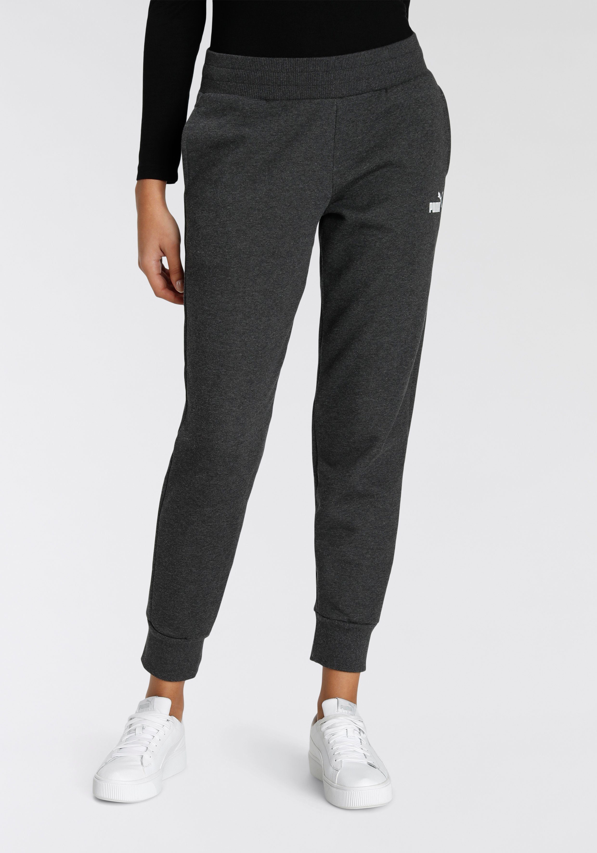 Dark Heather ESS FL Gray SWEATPANTS PUMA Trainingshose CL