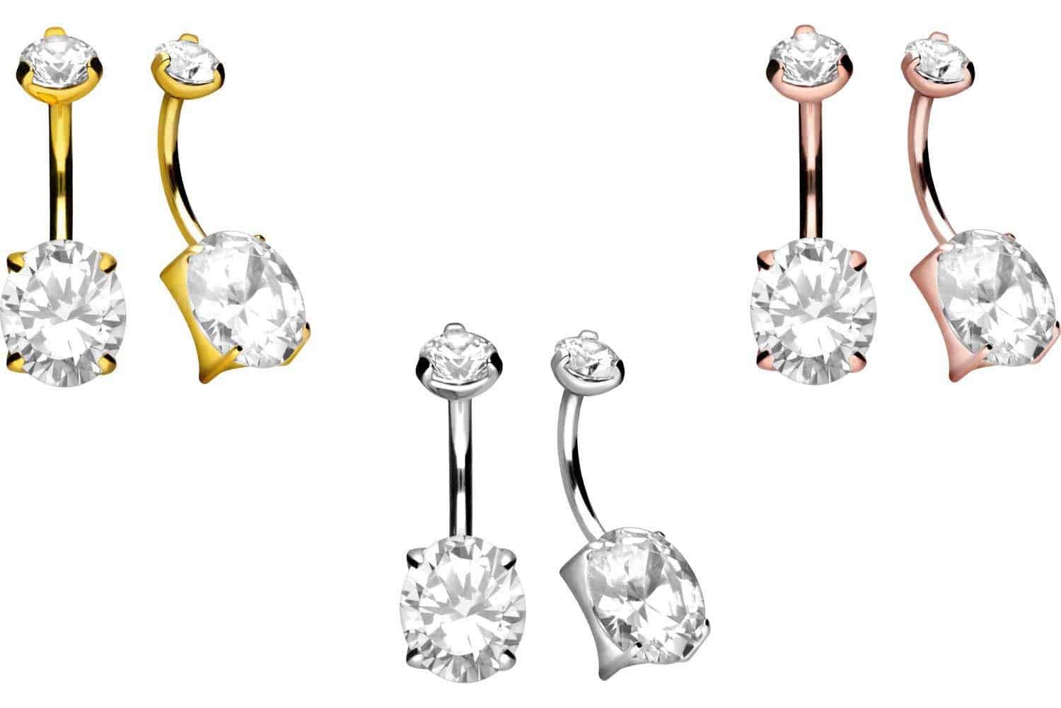 PIERCINGLINE Bauchnabelpiercing Titan Bananabell mit Innengewinde günstig online kaufen