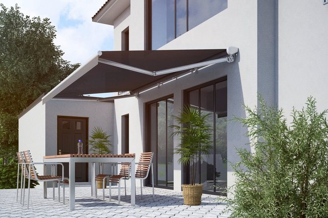 Markisen Spettmann Halbkassettenmarkise Sky 250 cm x 200 cm Gestell Silber