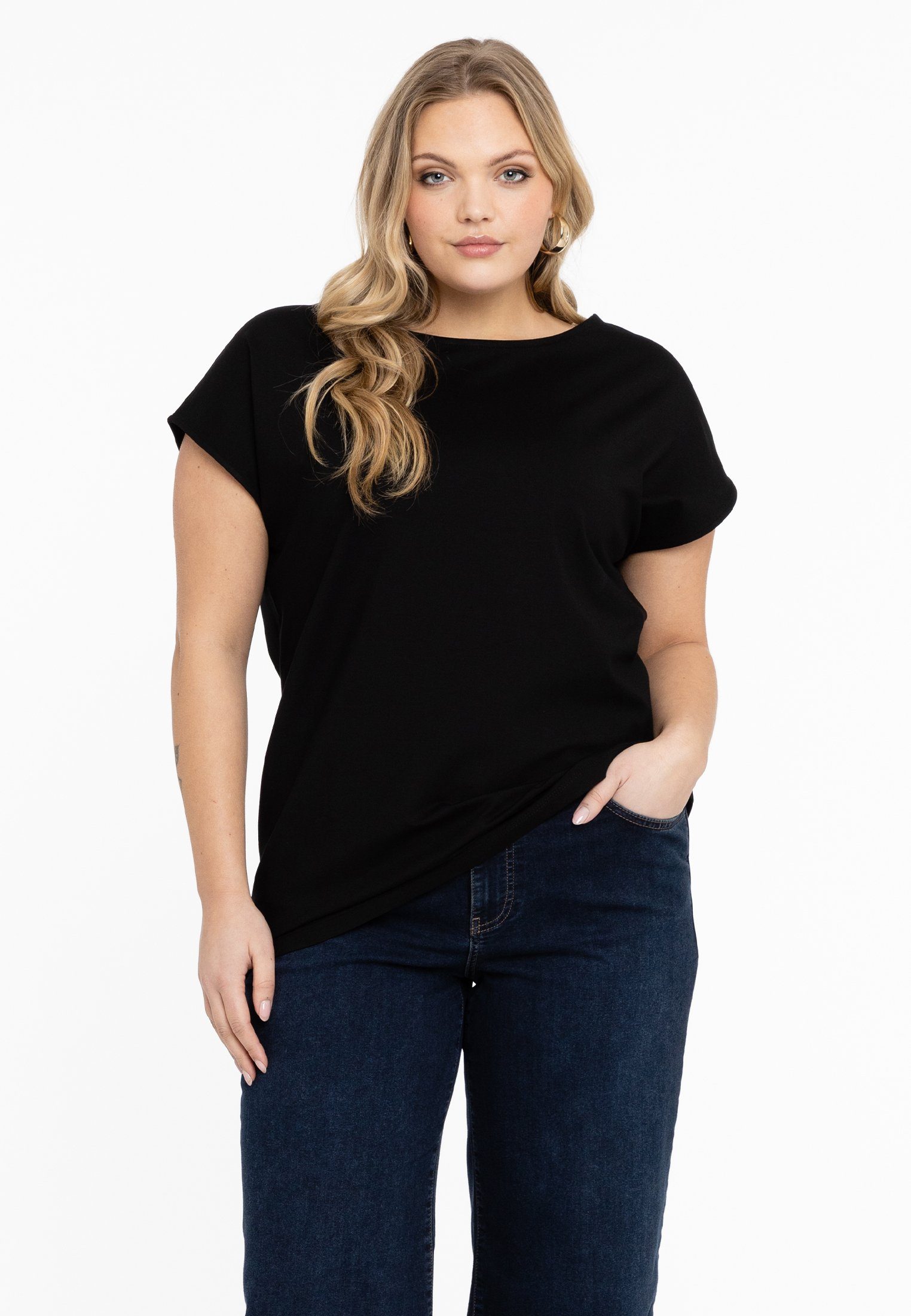 YOEK Langarmshirt Damen T-Shirt Große Größen