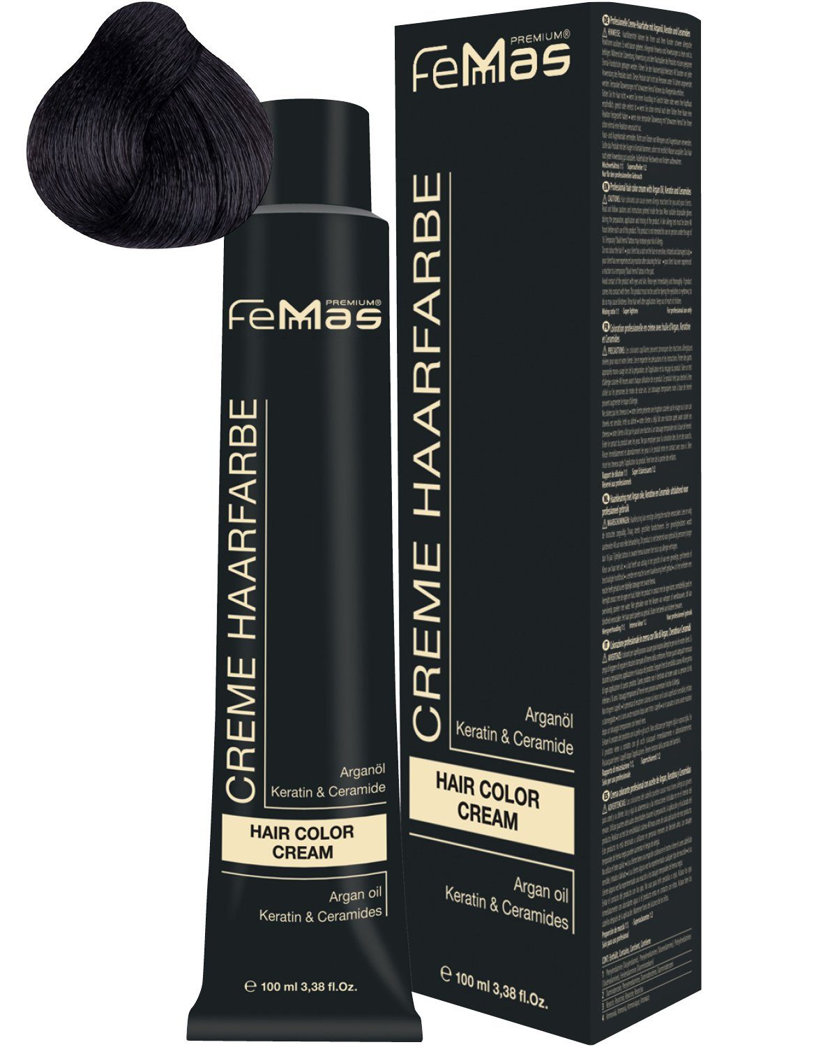 Femmas Premium Haarfarbe Femmas Hair Color, 1-tlg., Profi-Qualität
