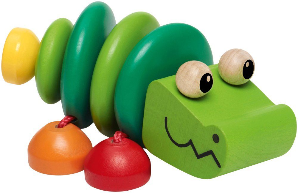 Selecta Greifspielzeug Klapper-Kroko, 10 cm, Made in Germany