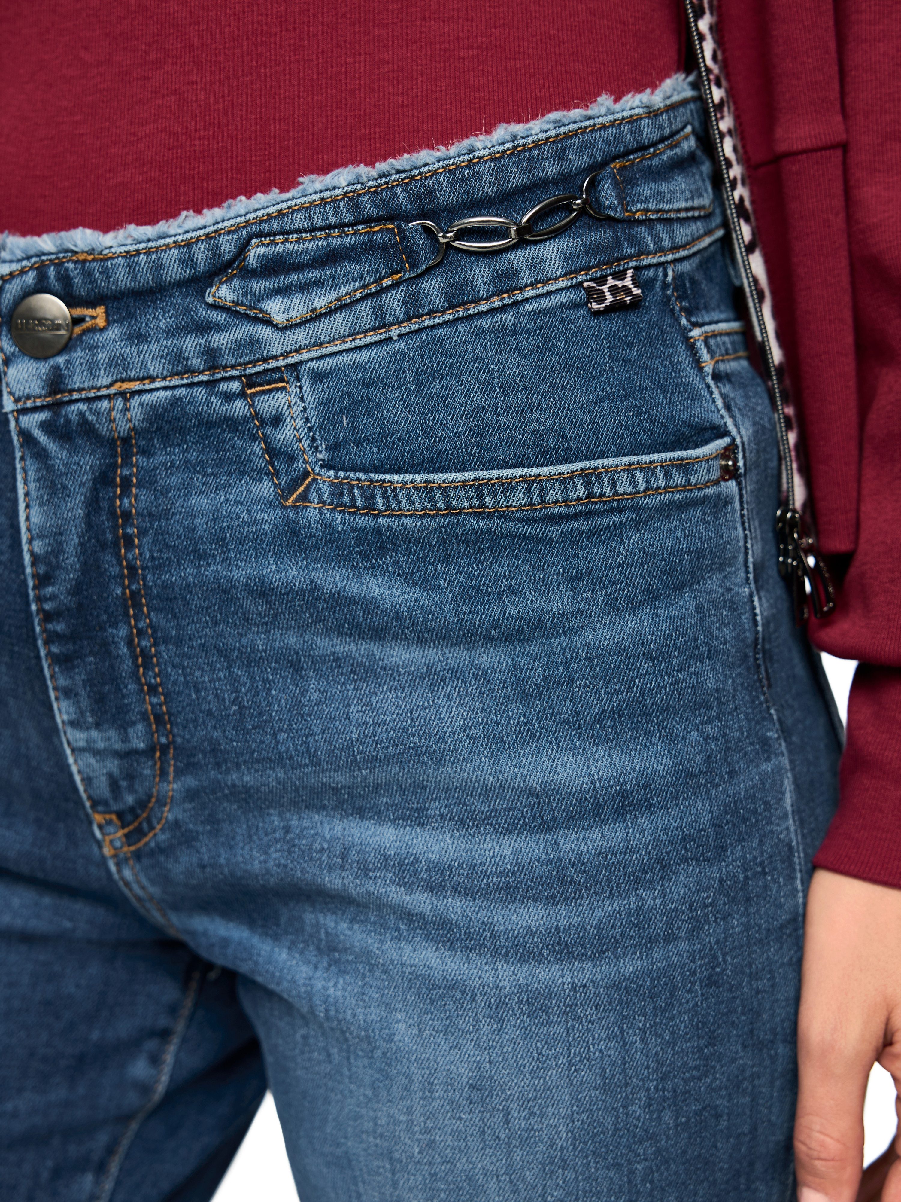 Marc Cain 5-Pocket-Jeans Pants Premium Damenmode Model FAID mit ausgestellem Bein
