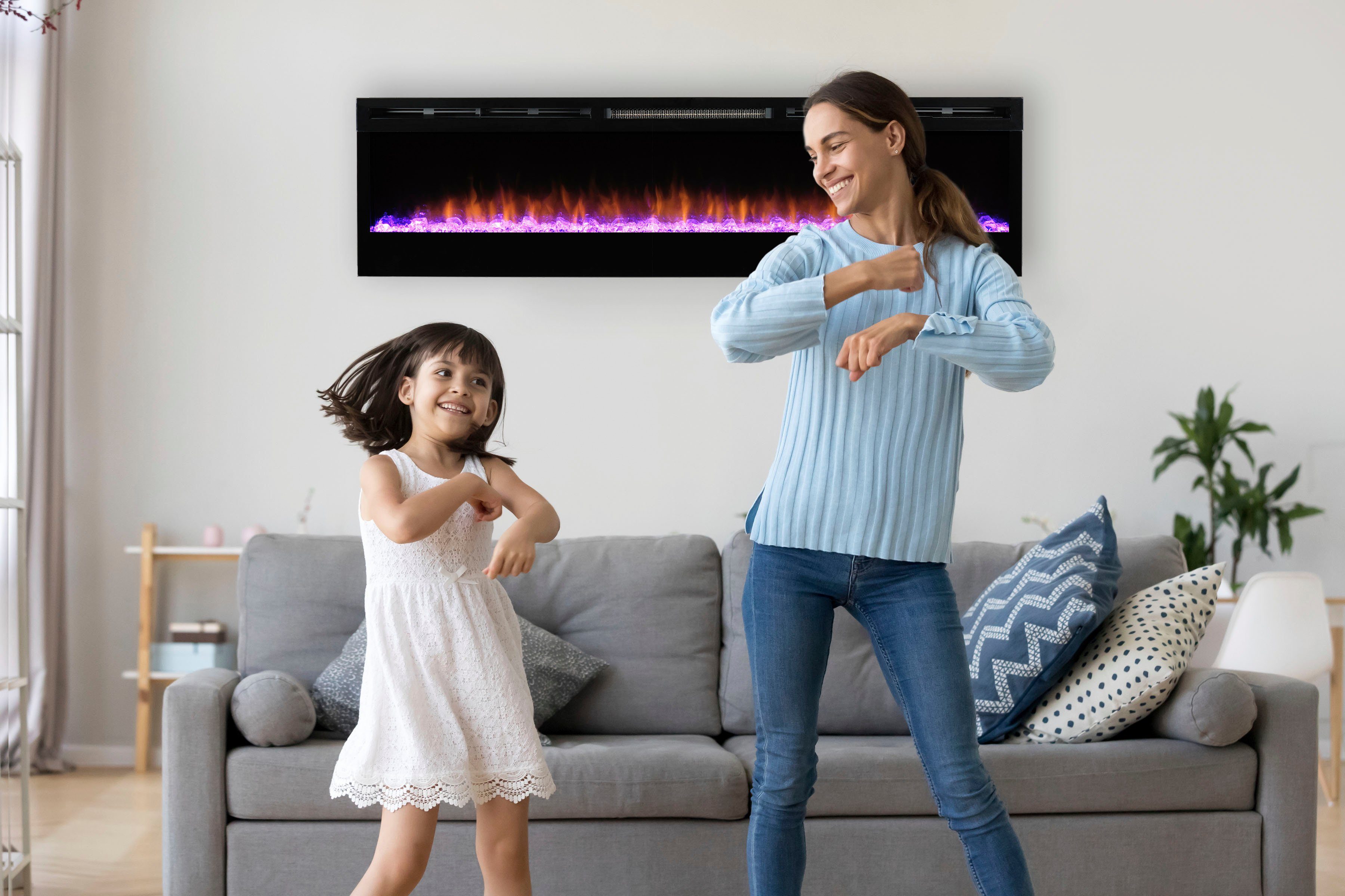 Dimplex Elektrokamin Prism 74", schwarz,mit Heizung, günstig online kaufen