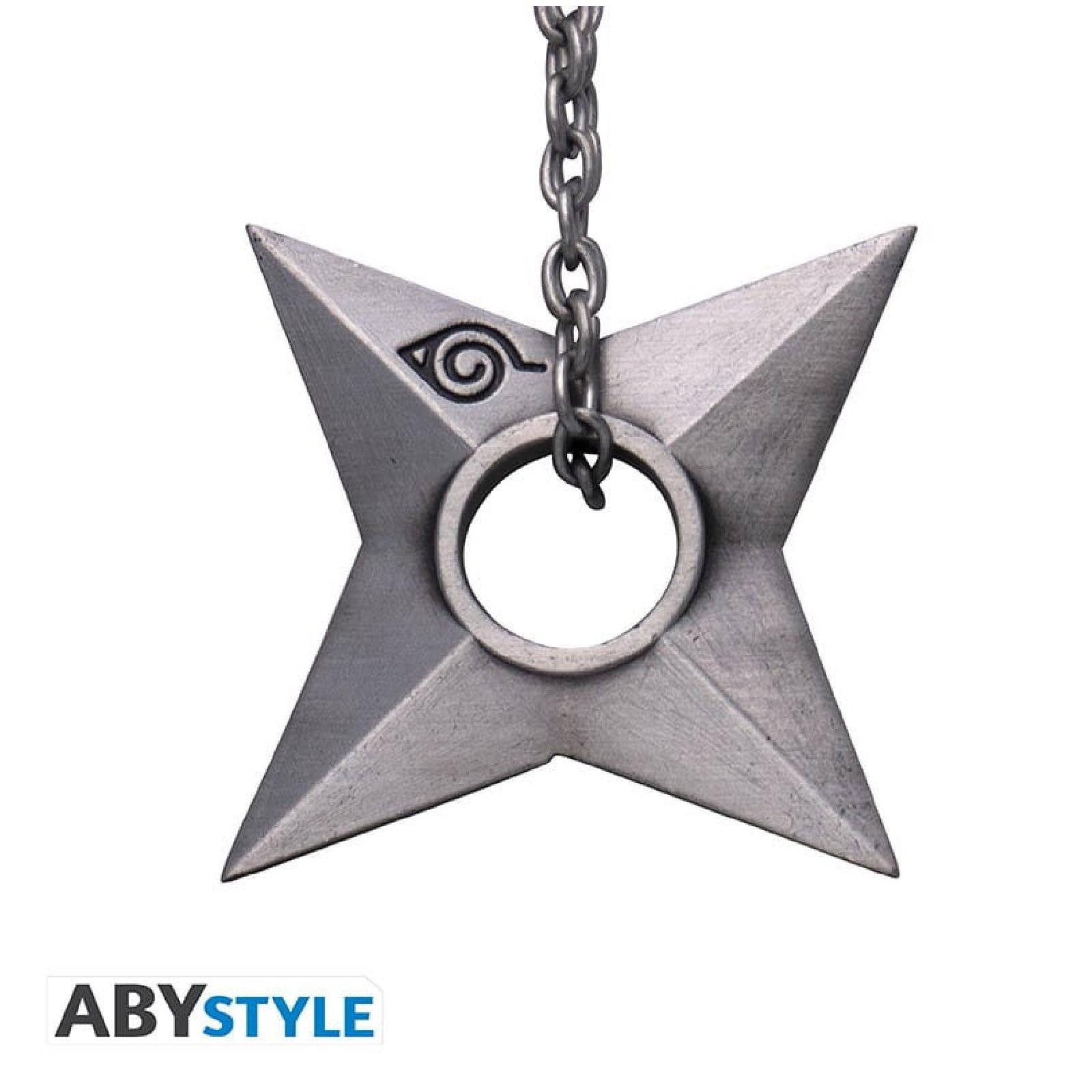 ABYstyle Schlüsselanhänger NARUTO SHIPPUDEN - Schlüsselanhänger 3D - Shuriken Konoha