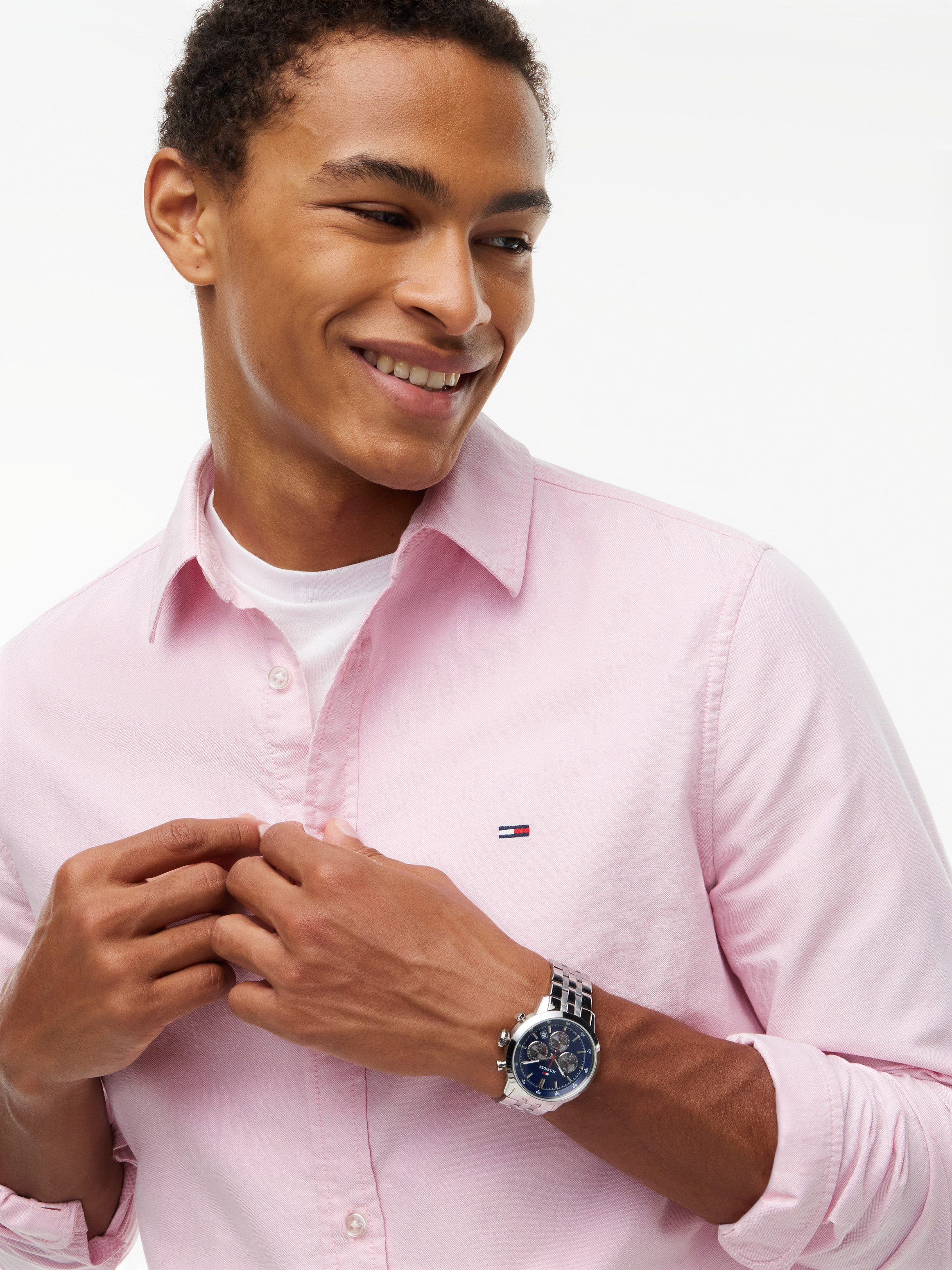 Tommy Jeans Langarmhemd SLIM OXFORD SHIRT Slim fit mit Hemdkragen