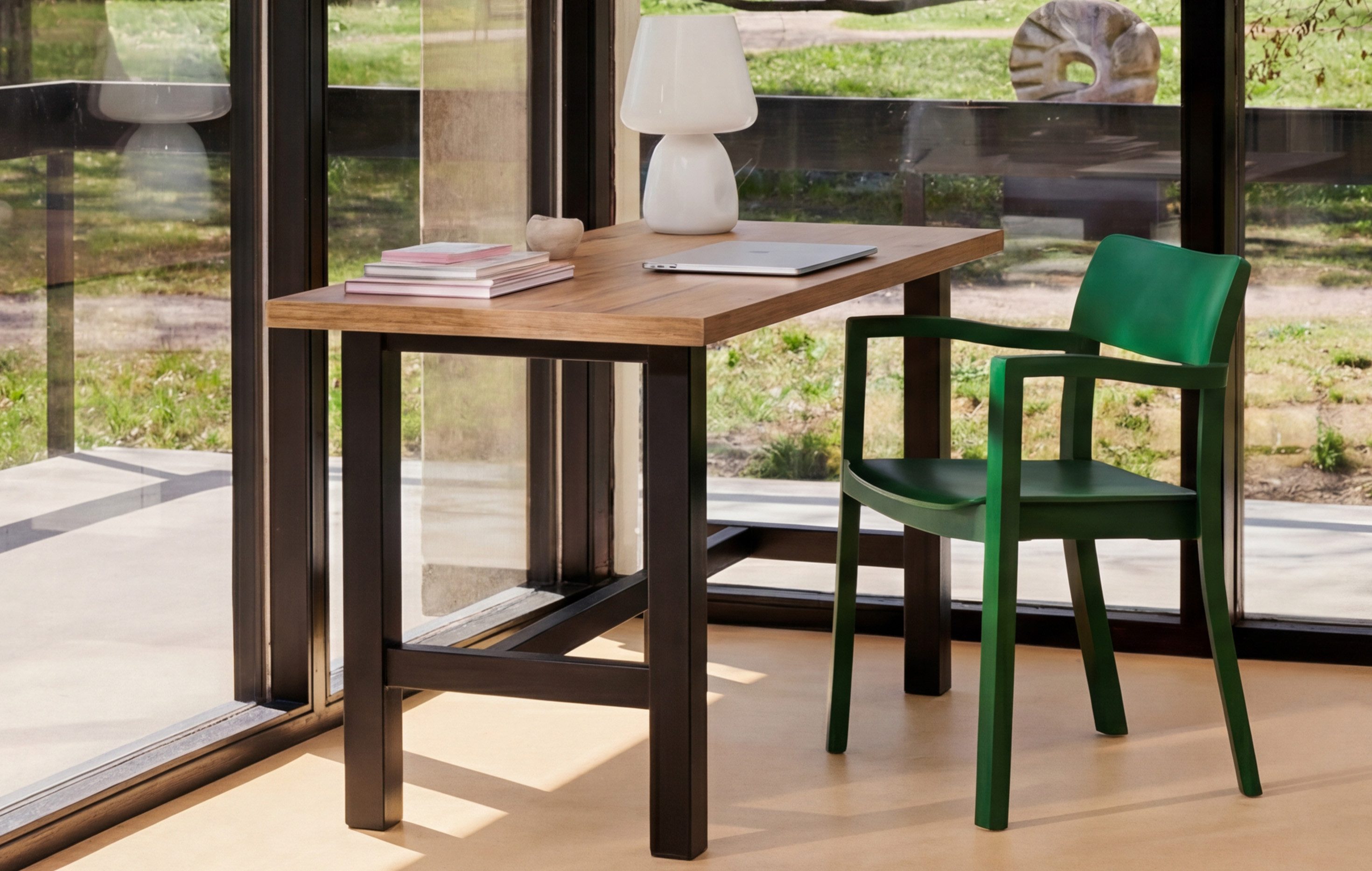 DUBI Möbel Schreibtisch THOR, Extrem stabiler Home Office Tisch in 120 oder 160 cm