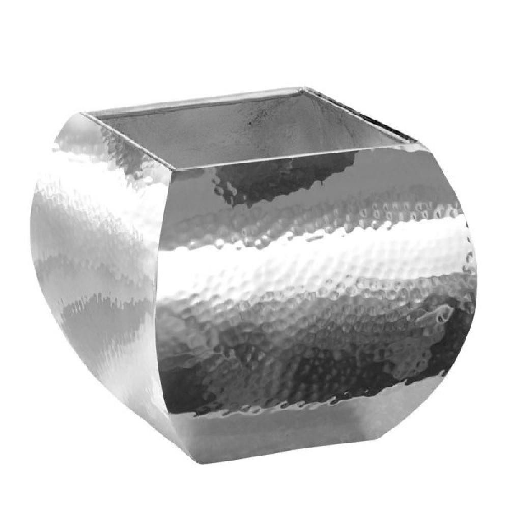 Fink Balkonset Übertopf Square Edelstahl gehämmert (14cm)