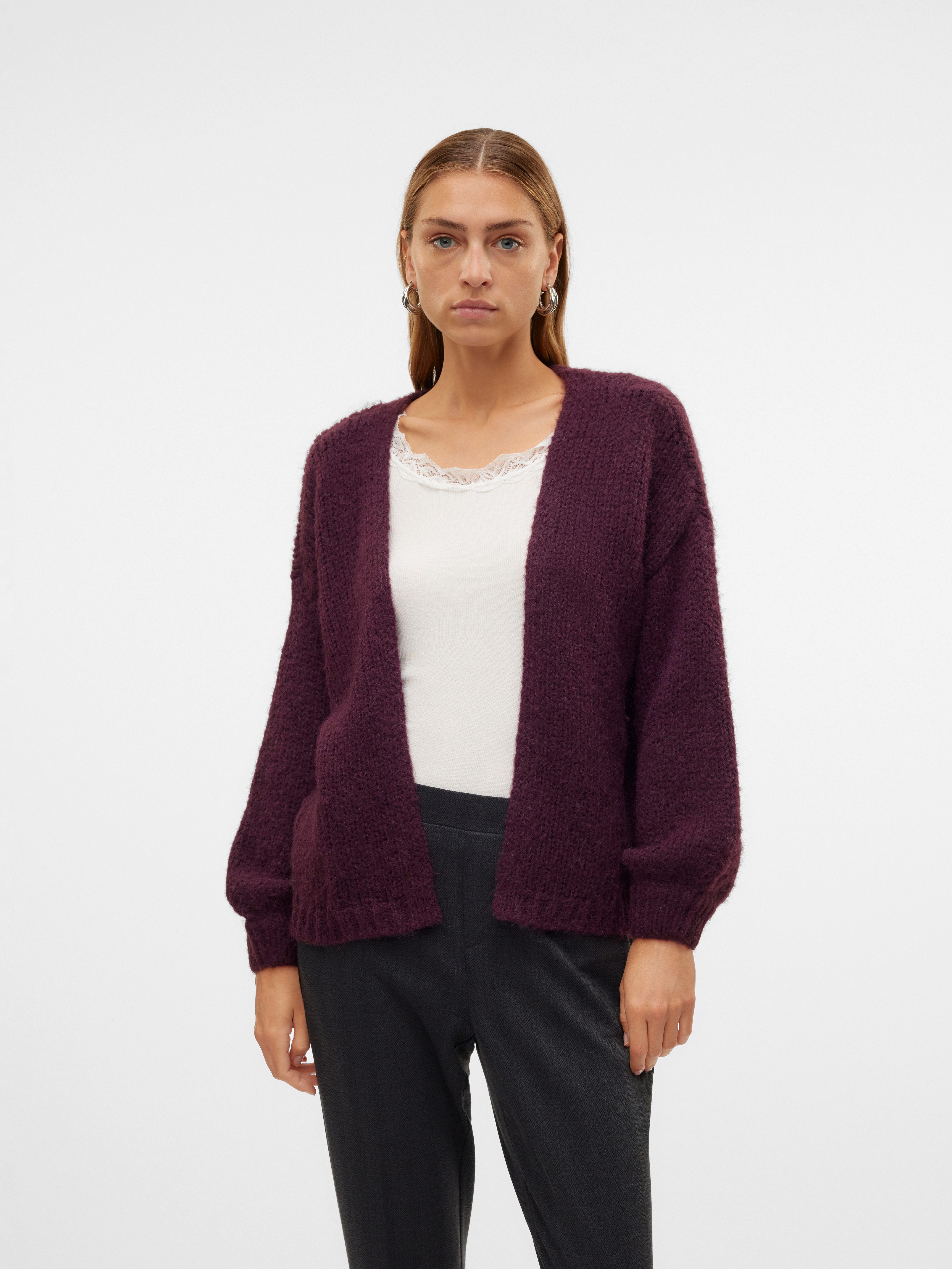Rep Cardigan Vero Moda Strickjacke VMMAYBE LS OPEN CARDIGAN GA REP, Gestrickter ...