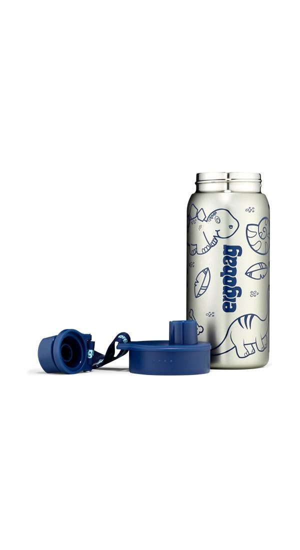 ergobag Trinkflasche Edelstahl Trinkflasche, auslaufsicher und kohlensäuregeeignet