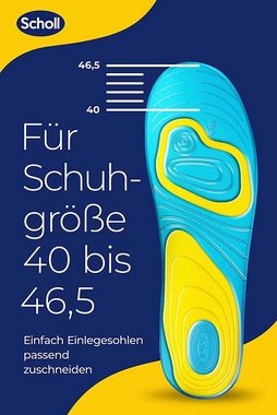 Scholl Einlegesohlen GelActiv Everyday Männer, Für Freizeitschuhe - Verbesserter Komfort durch doppelte Polsterung