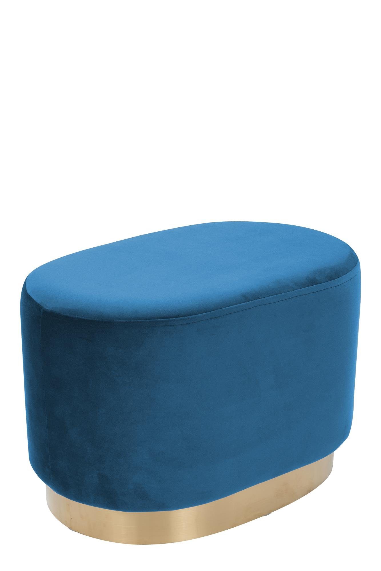Qiyano Hocker Pouf Jalma oval 200 Blau (1 St). € 70,99