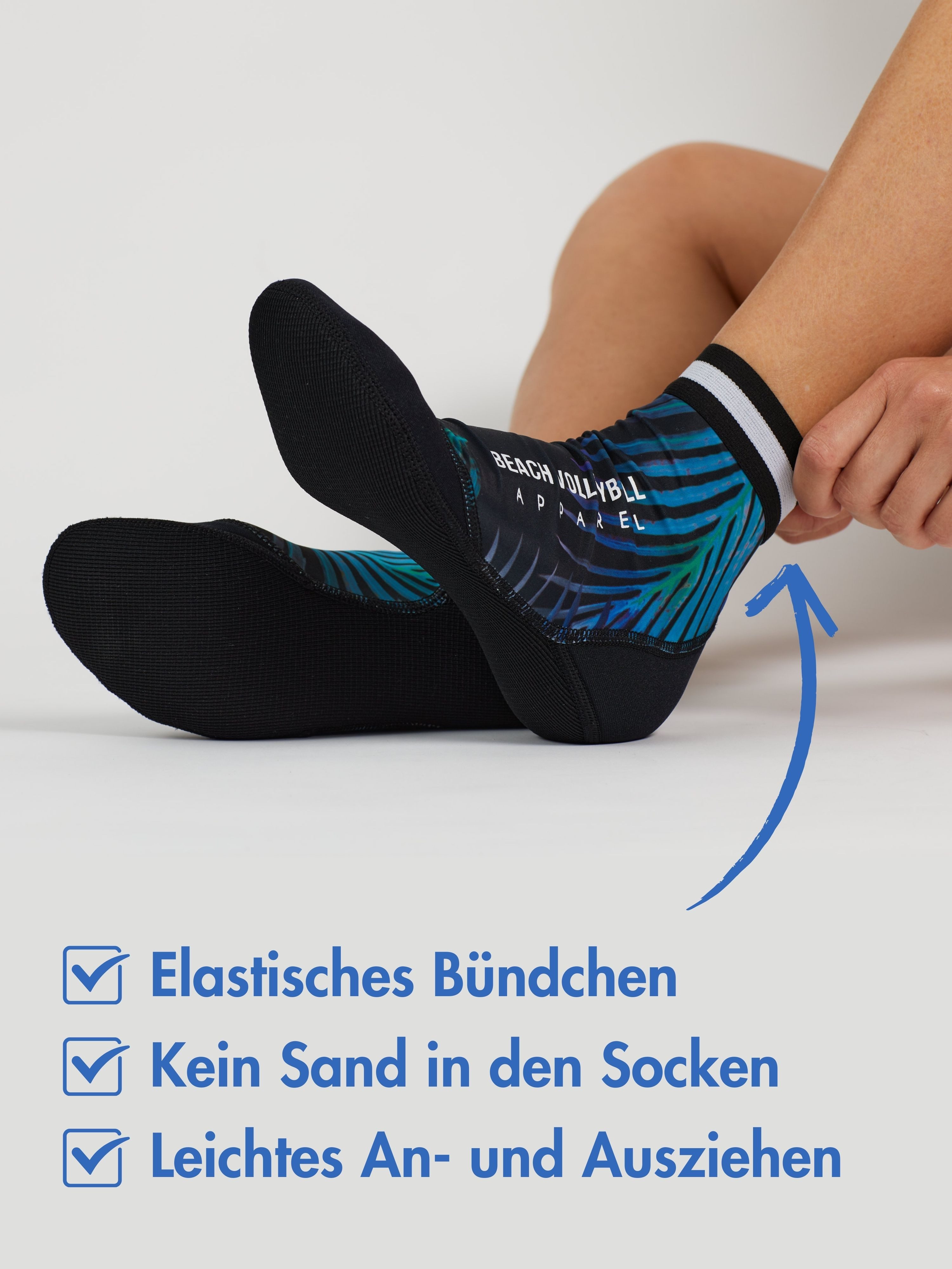 Momevo Neoprensocken Beachvolleyball Socken aus Neopren Schützende Beachsocken Herren Damen weich, leicht, robust