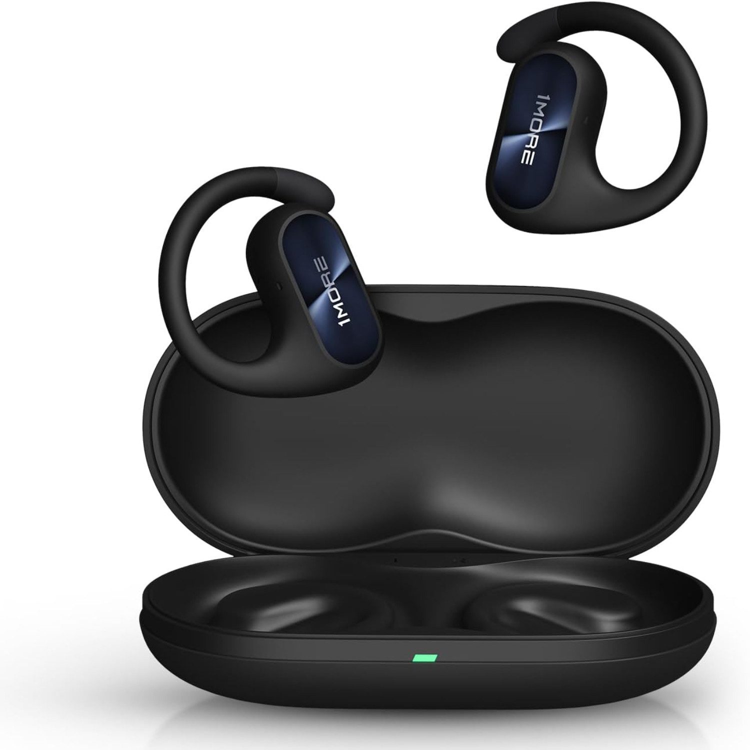 1MORE S20 Open-Ear Ohrhörer - Clip-On Kopfhörer 30h Spielzeit IPX5 Schwarz