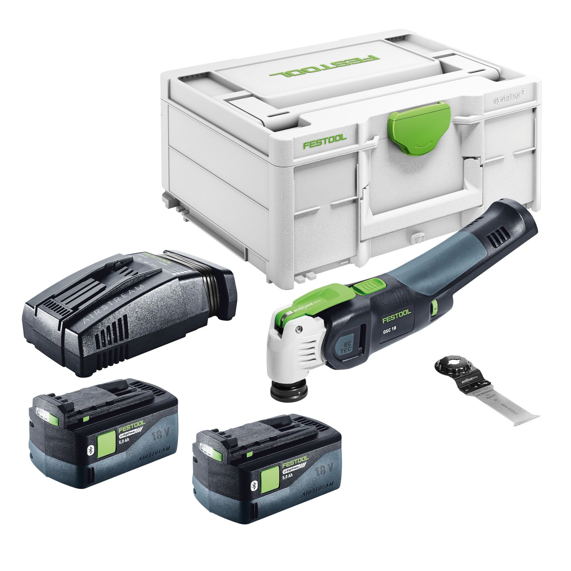 FESTOOL Akku-Multifunktionswerkzeug OSC 18 E-Basic Akku Oszillierer 18 V Starlock Max Brushless