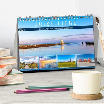 CALVENDO Wandkalender JUIST-LIEBE (Tischkalender 2024 DIN A5 quer), CALVENDO Monatskalender