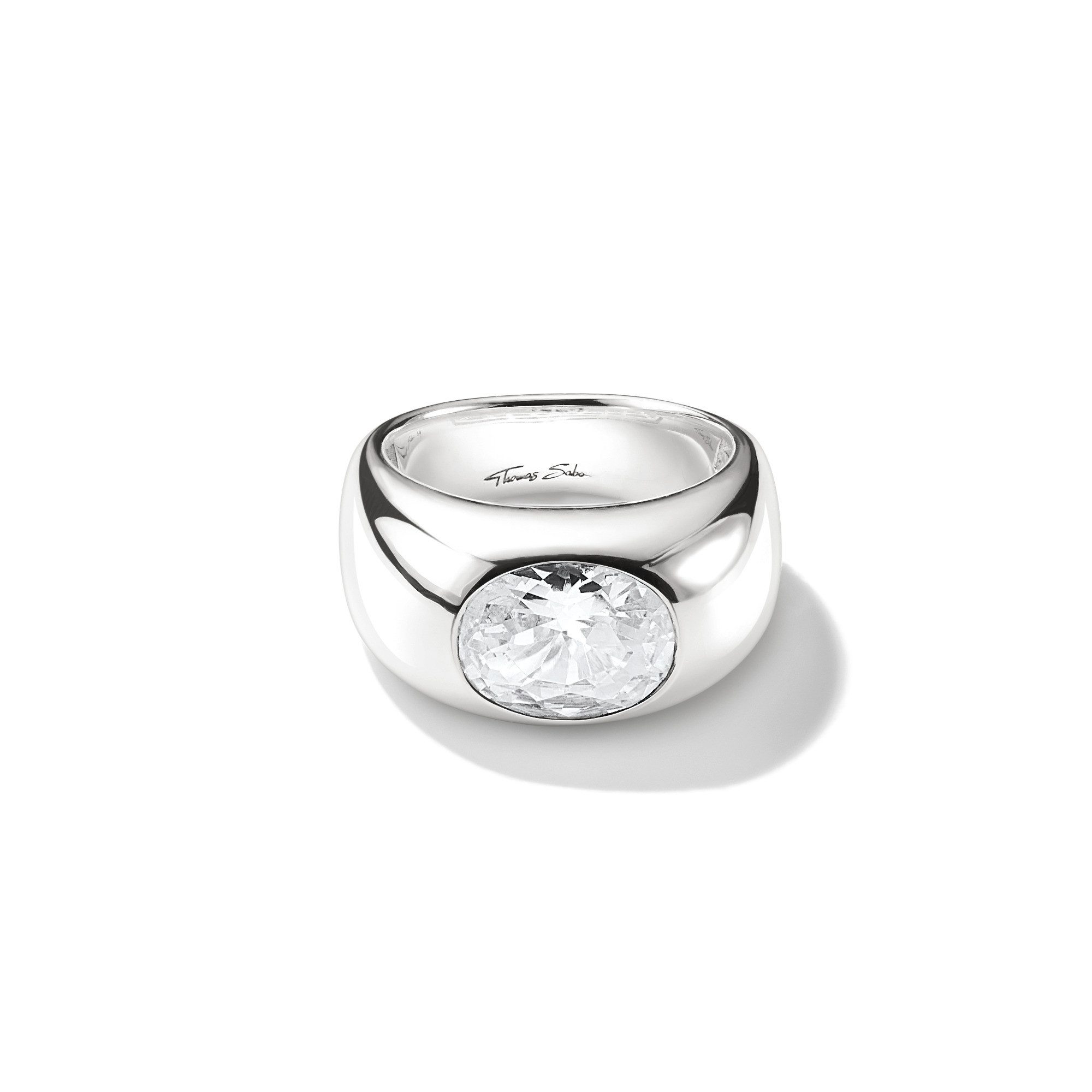 THOMAS SABO Fingerring Bold Elegance Ring mit Center-Stein, mit Zirkonia (synth)
