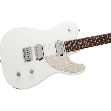 Fender E-Gitarre, E-Gitarren, T-Modelle, Made in Japan Elemental Telecaster HH RW Nimbus White - E-Gitarre