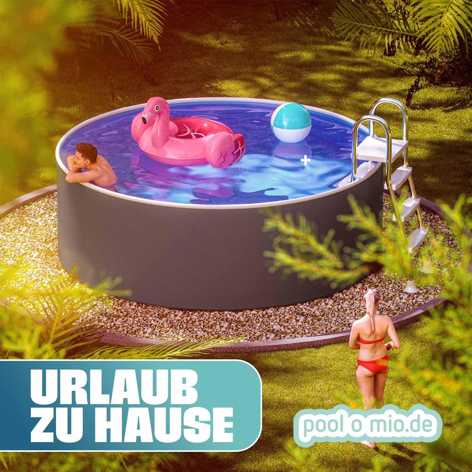 Poolomio Rundpool Azuro Deluxe Stahlwandpool - günstig online kaufen