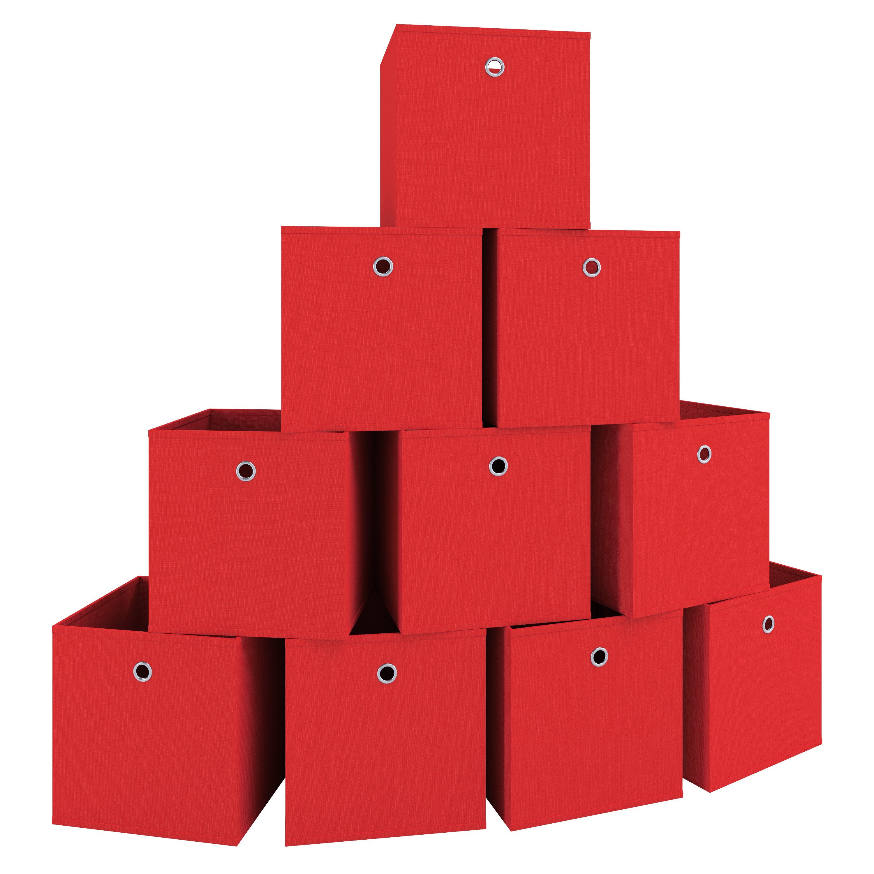 VCM Faltbox 10er Set Faltbox Klappbox Aufbewahrungsbox Boxas
