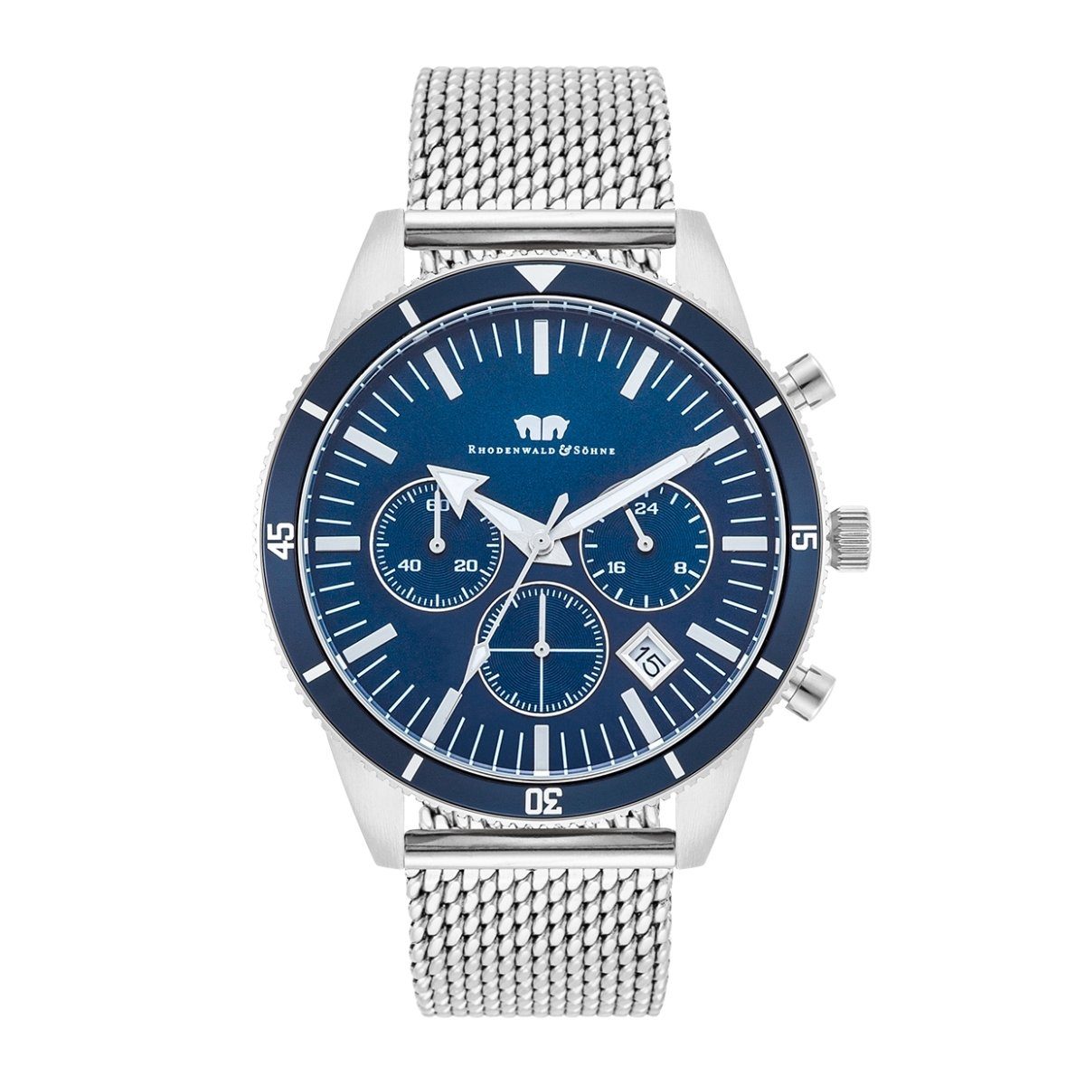 Rhodenwald & Söhne Chronograph Classic silber Classic, mit Quarzwerk