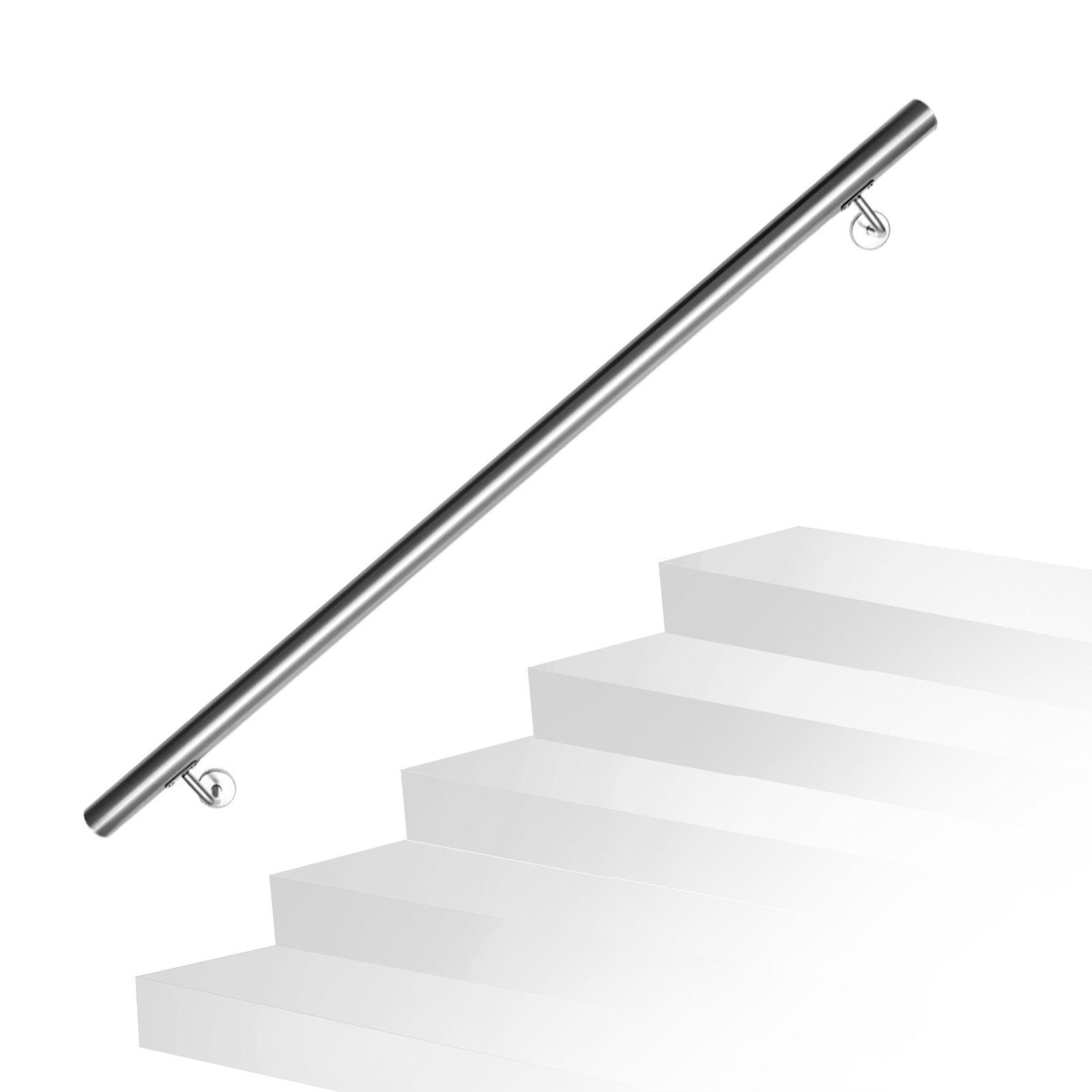 Handlauf Edelstahl Außentreppe Geländer Treppengeländer 50 -200 cm