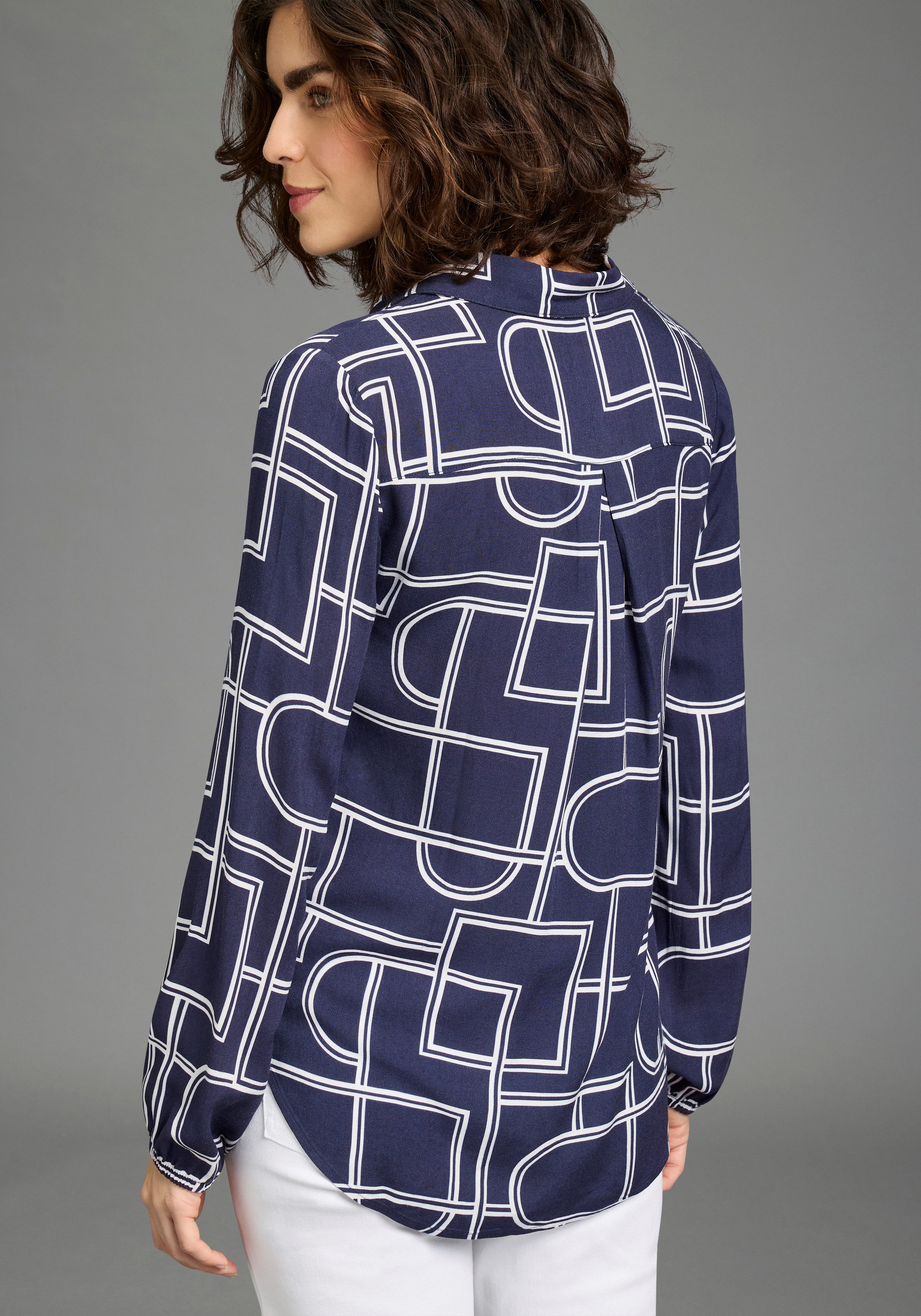 Laura Scott Longbluse mit Kontrasttape - NEUE KOLLEKTION – Bild 2 von 5