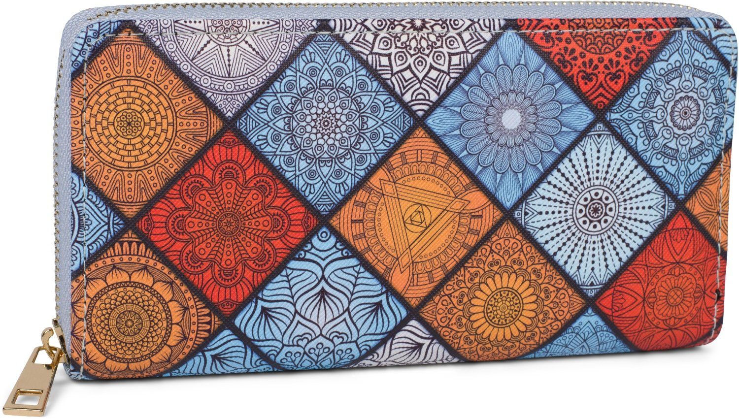 styleBREAKER Geldbörse Geldbörse Indian Summer Ornamente günstig online kaufen