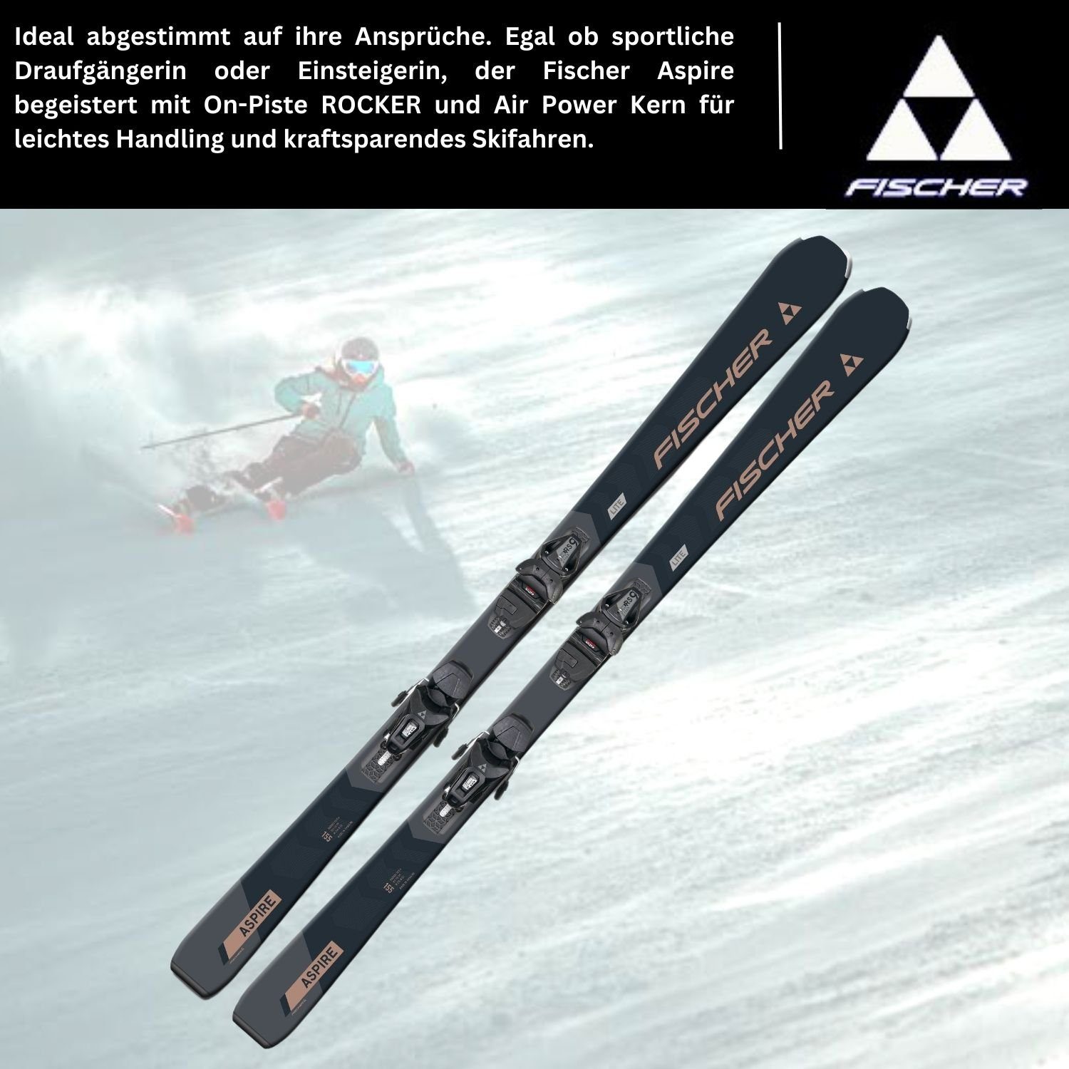Fischer Sports GmbH Ski Damen Aspire SLR, Bindung RS9 SLR Z3-9 Alpinski