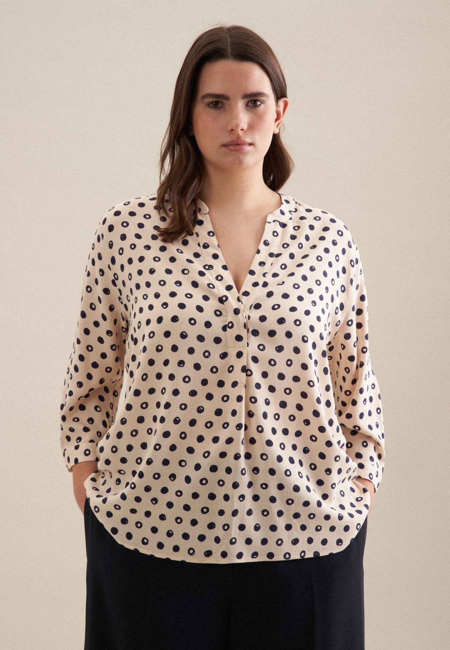 seidensticker Klassische Bluse Schwarze Rose 3/4-Arm günstig online kaufen