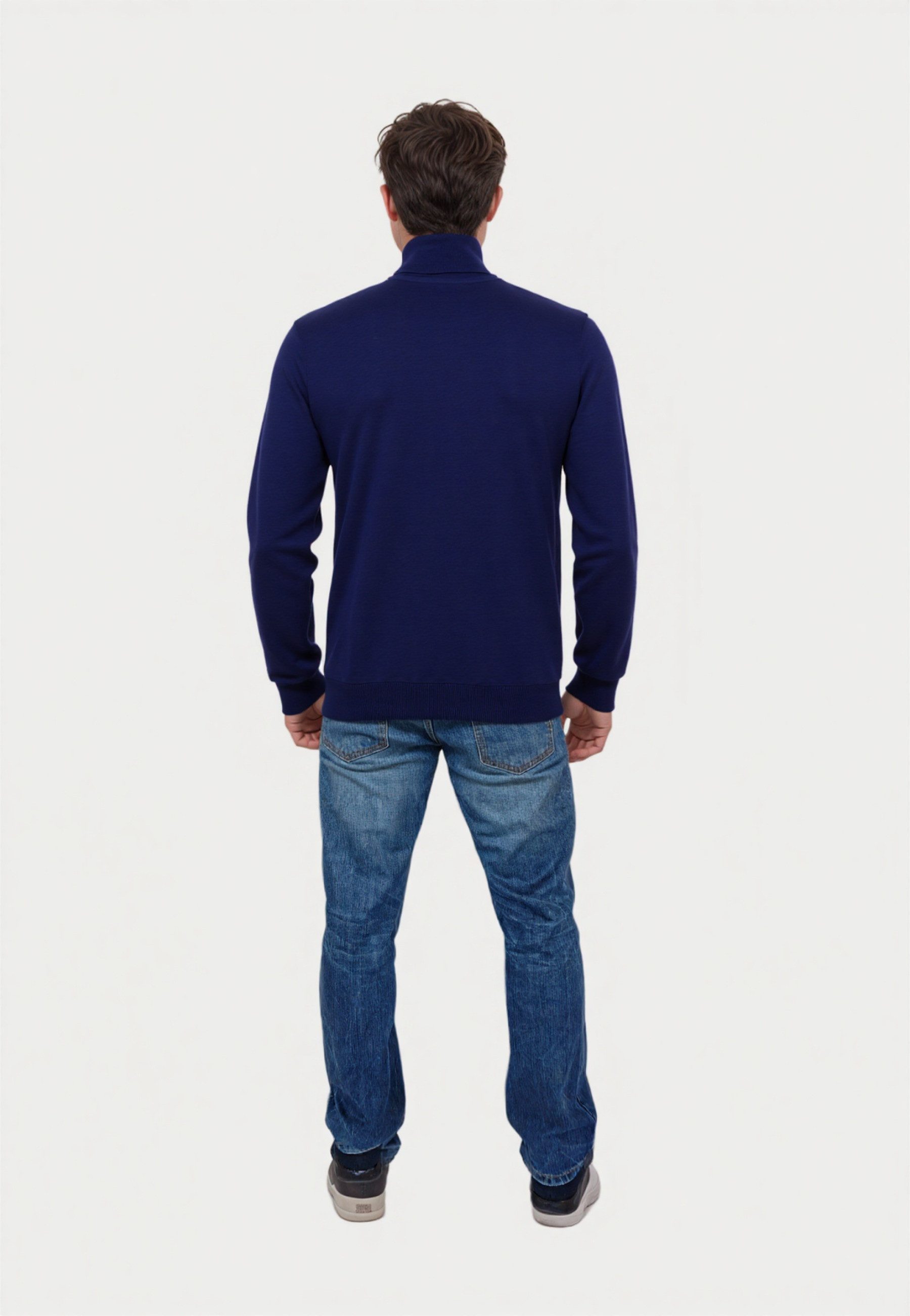 U.S. Polo Assn. Strickpullover Pullover Rollkragen Feinstrick (1-tlg)