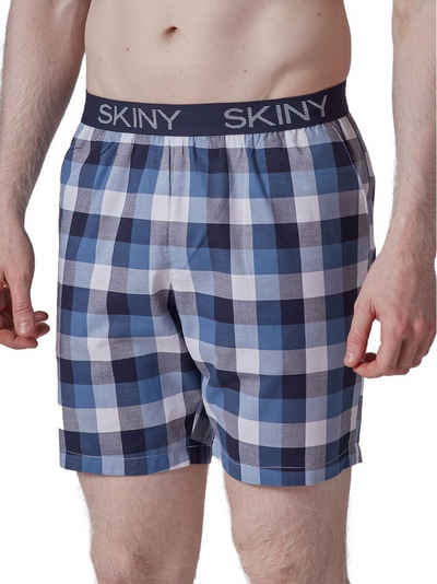 Skiny Loungehose Herren Hose kurz Night In Mix & Match (Stück, 1-tlg) gerader Beinausschnitt