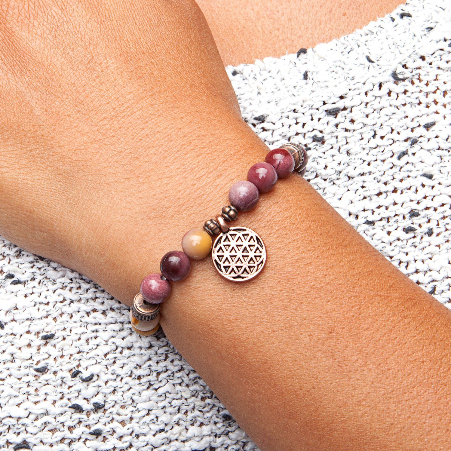 bodhi Perlenarmband Mala Armband mit Dotterstein, günstig online kaufen