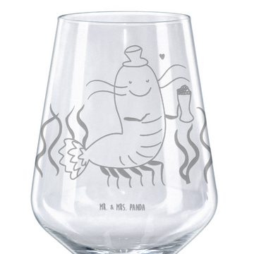 Mr. & Mrs. Panda Rotweinglas Hummer Weizen - Transparent - Geschenk, Rotwein Glas, Weinglas, Meere, Premium Glas, Spülmaschinenfest