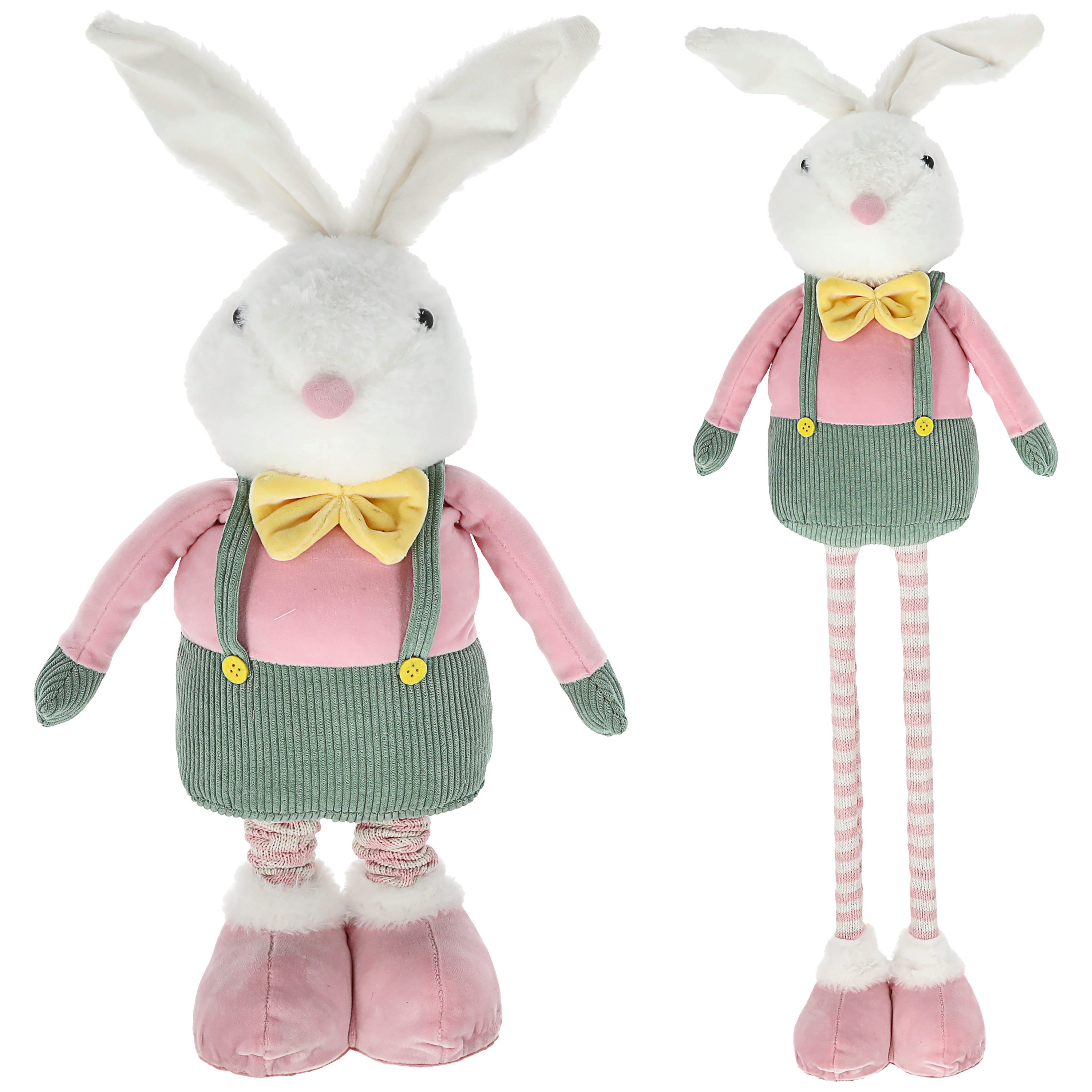 CEPEWA Dekofigur Osterhase Peter Teleskopbeine max. H85cm Polyester Metall günstig online kaufen