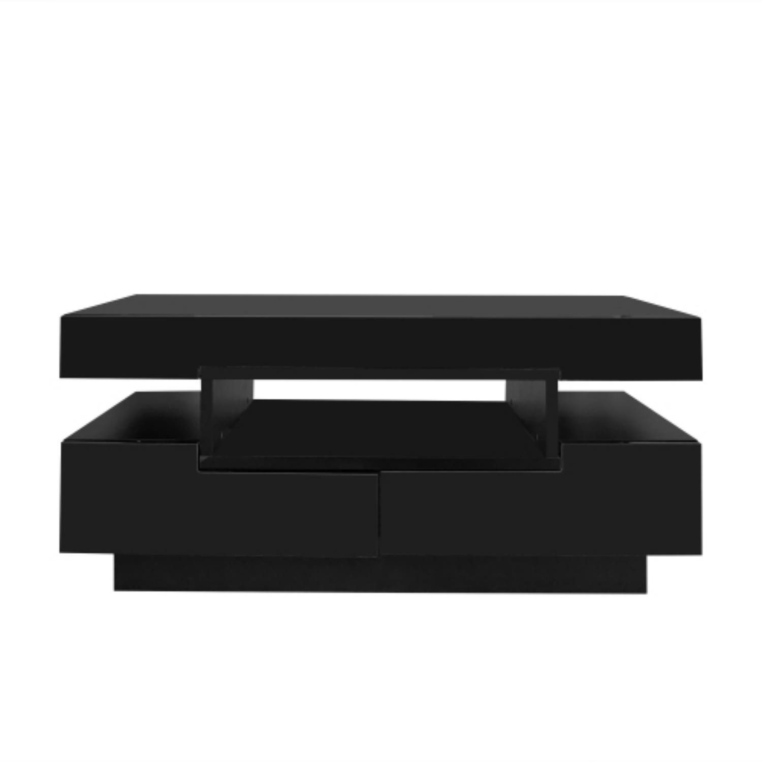 BlingBin Couchtisch Hochglanzoberfläche (80x50x36 cm), LED-Licht, günstig online kaufen