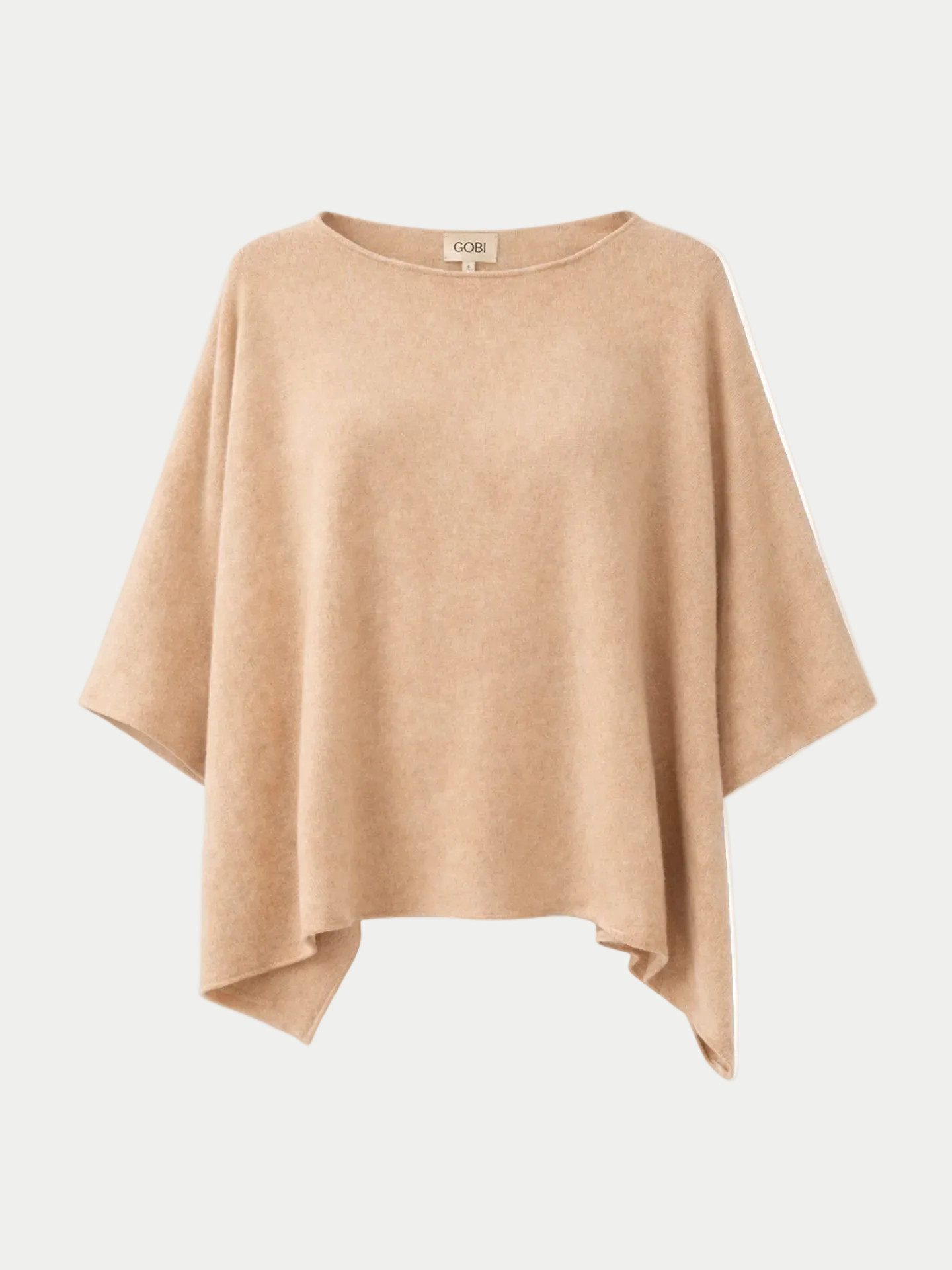 GOBI Cashmere Poncho Timeless Kaschmir-Poncho mit Bootsausschnitt