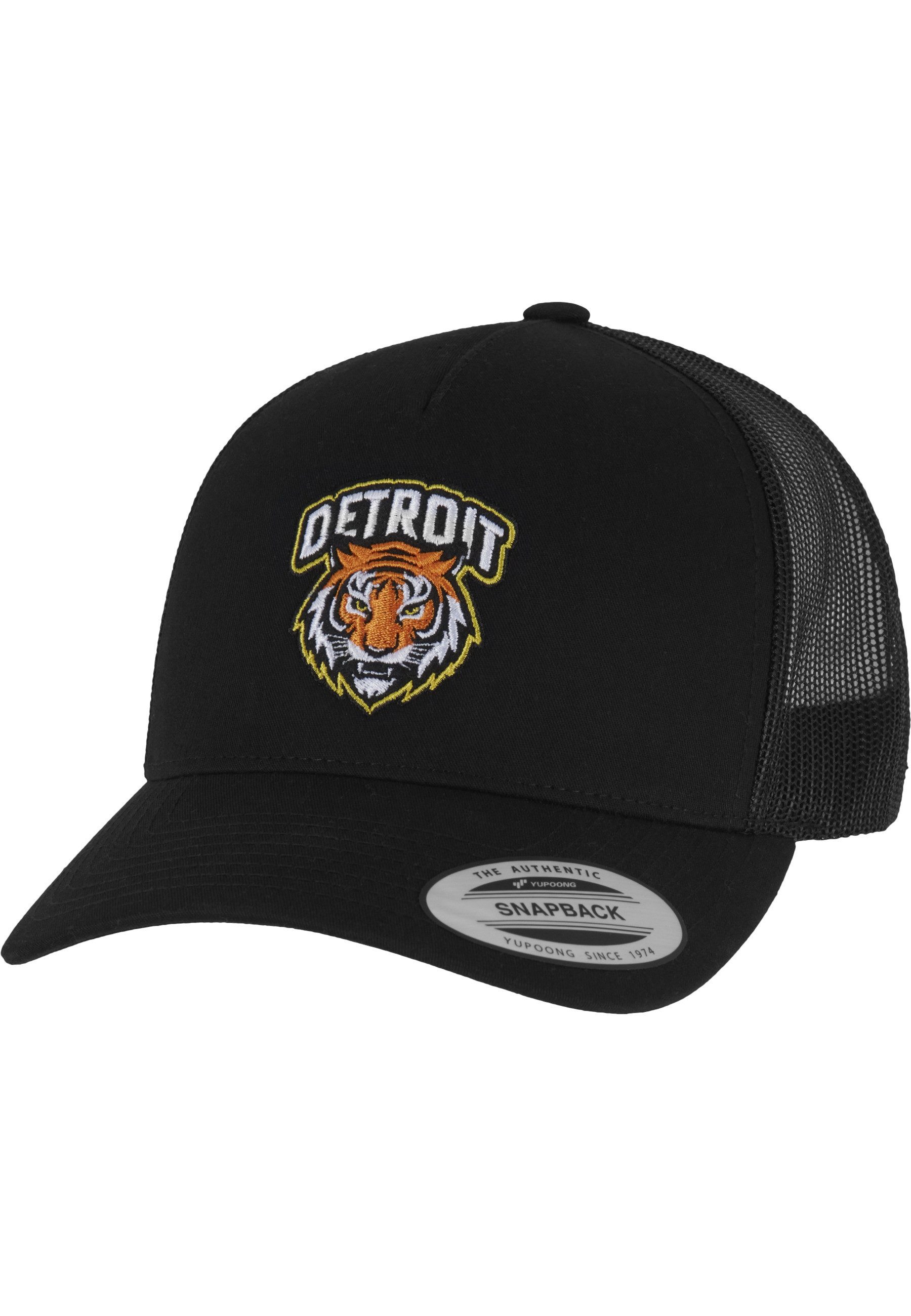 MisterTee Trucker Cap MisterTee Detroit Tiger Head Patch 5-Panel Retro Trucker Cap